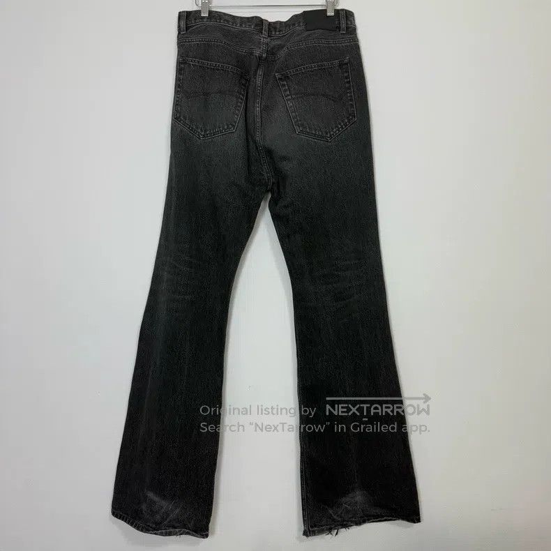 Balenciaga Balenciaga Washed Grey Flare Denim Pants Size US 32 / EU 48 - 2 Thumbnail