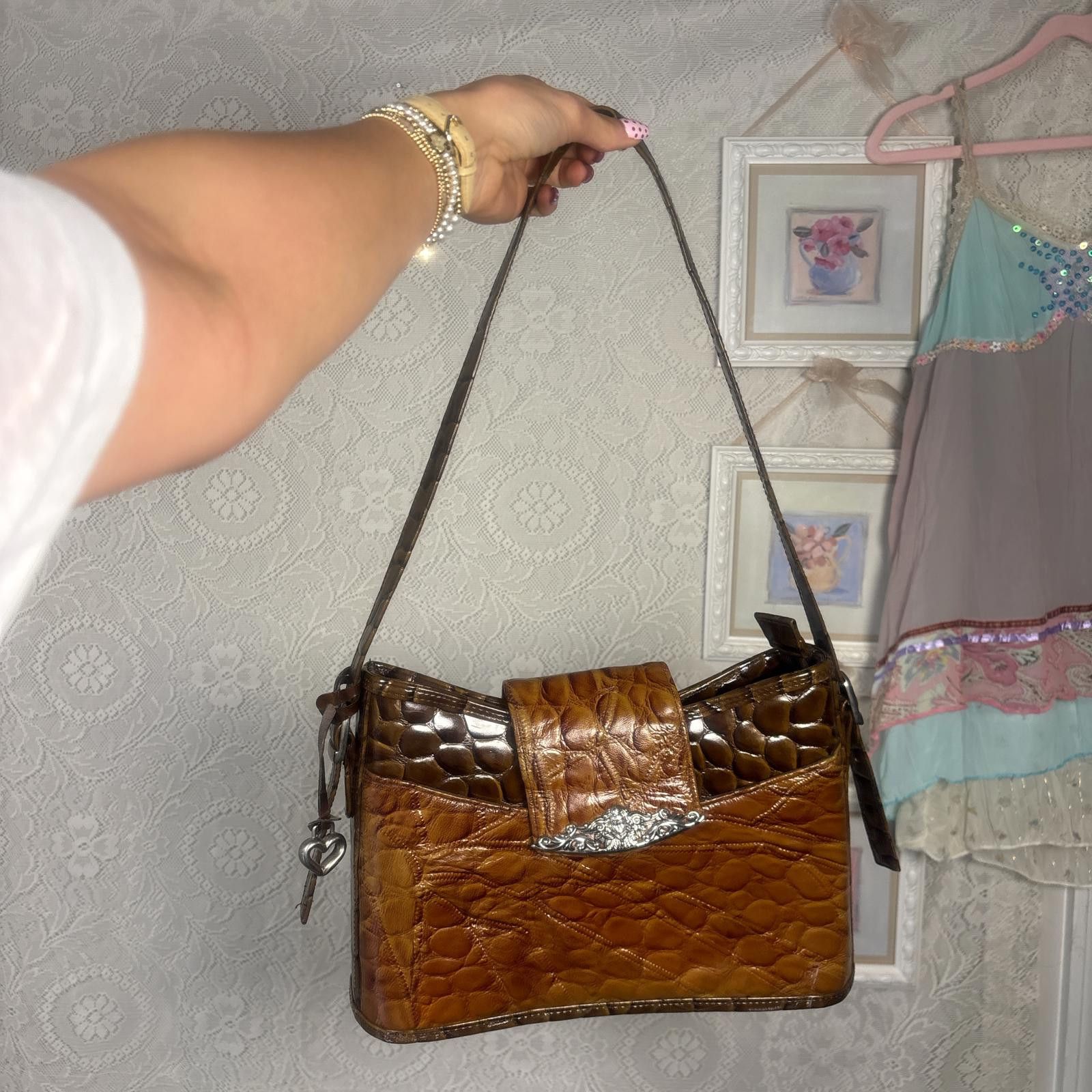 Other vintage leather brown western shoulder bag purse Size ONE SIZE - 1 Thumbnail