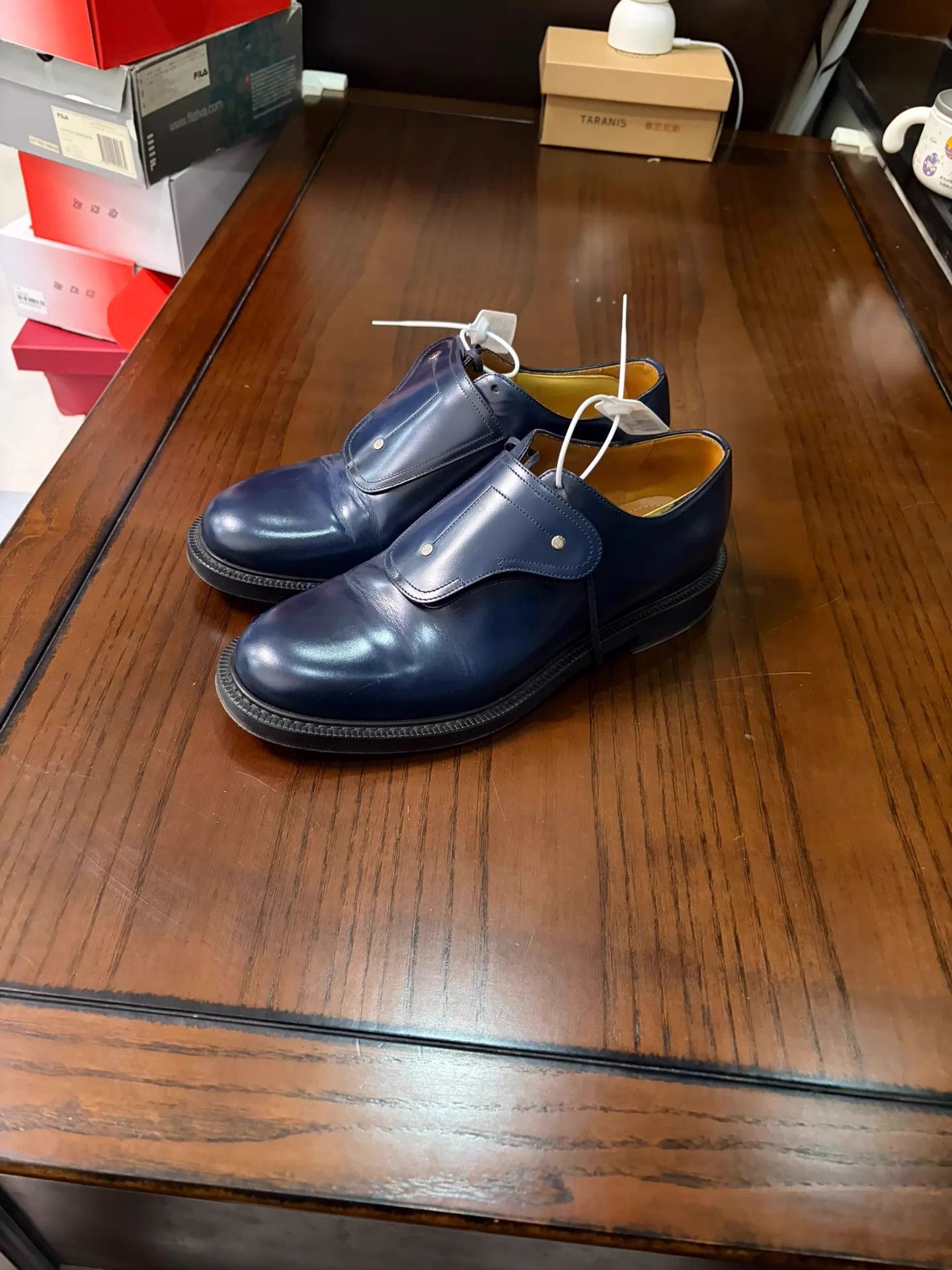 Dior DIOR Saddle Buckle Velcro Derby Shoes 42 Size US 9 / EU 42 - 1 Thumbnail
