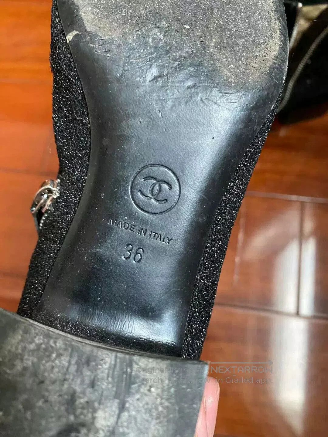 Chanel CHANEL Sequin Ankle Boots. Size US 5 / IT 35 - 7 Thumbnail