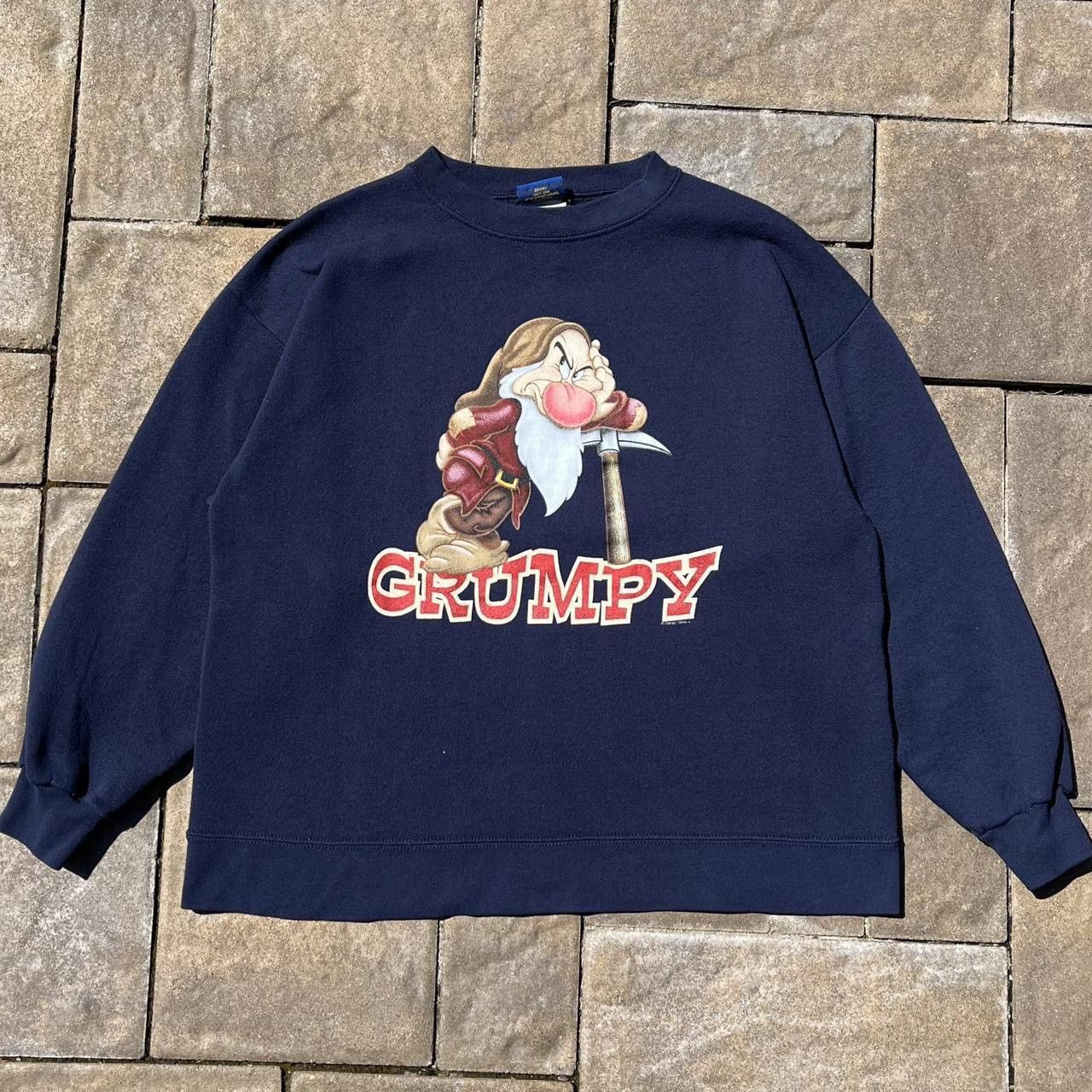 Disney × Vintage Vintage Disney Snow White Grumpy Cartoon Crewneck Sweatshirt Size US M / EU 48-50 / 2 - 1 Thumbnail
