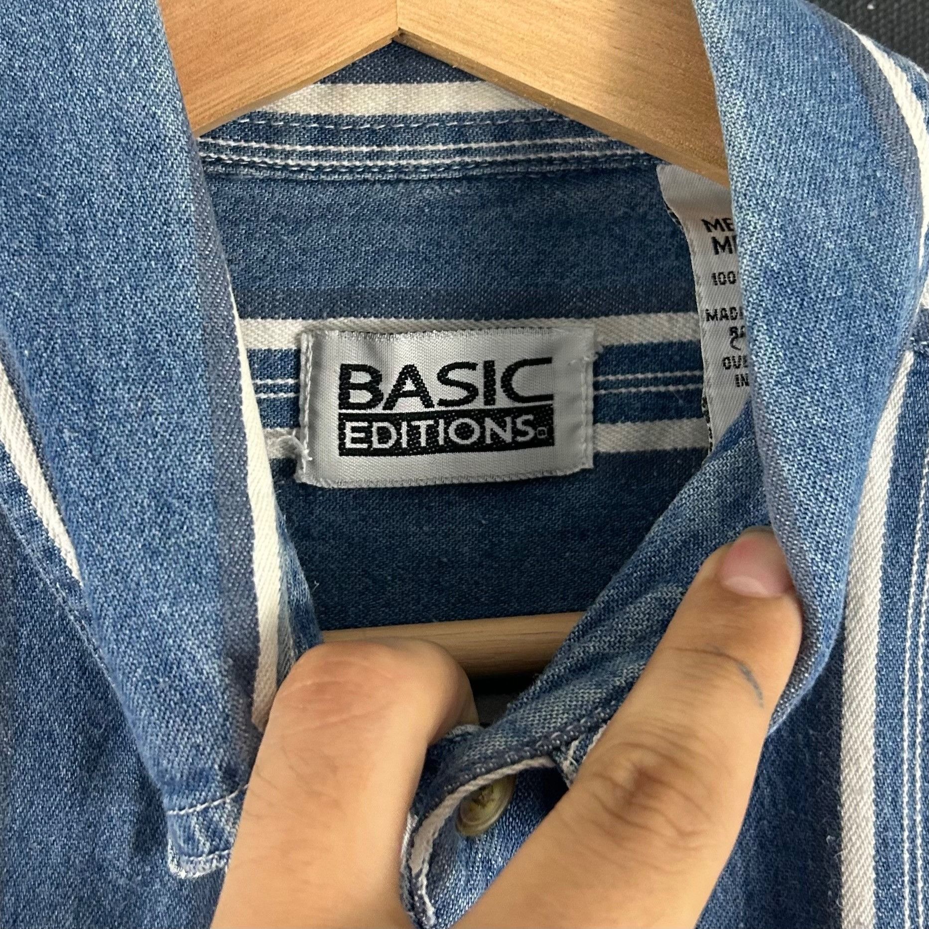Basic Editions × Vintage Vintage 90’s Basic Editions shirt Size US L / EU 52-54 / 3 - 3 Thumbnail