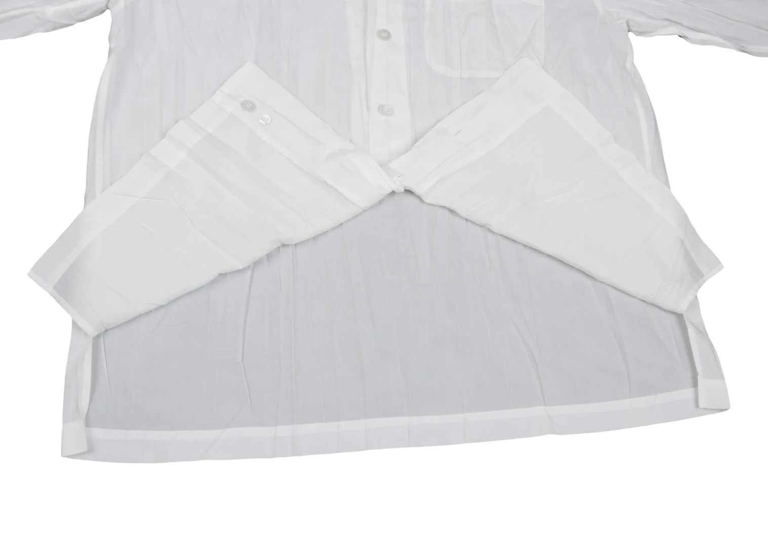 Issey Miyake Mao Collar Shirt in White, Size S Size US S / EU 44-46 / 1 - 12 Thumbnail