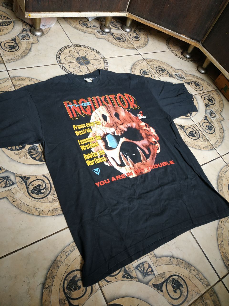 Vintage 1992 Red Dwarf V The Inquisitor Vintage T-Shirt BBC Promo Size US XL / EU 56 / 4 - 14 Thumbnail