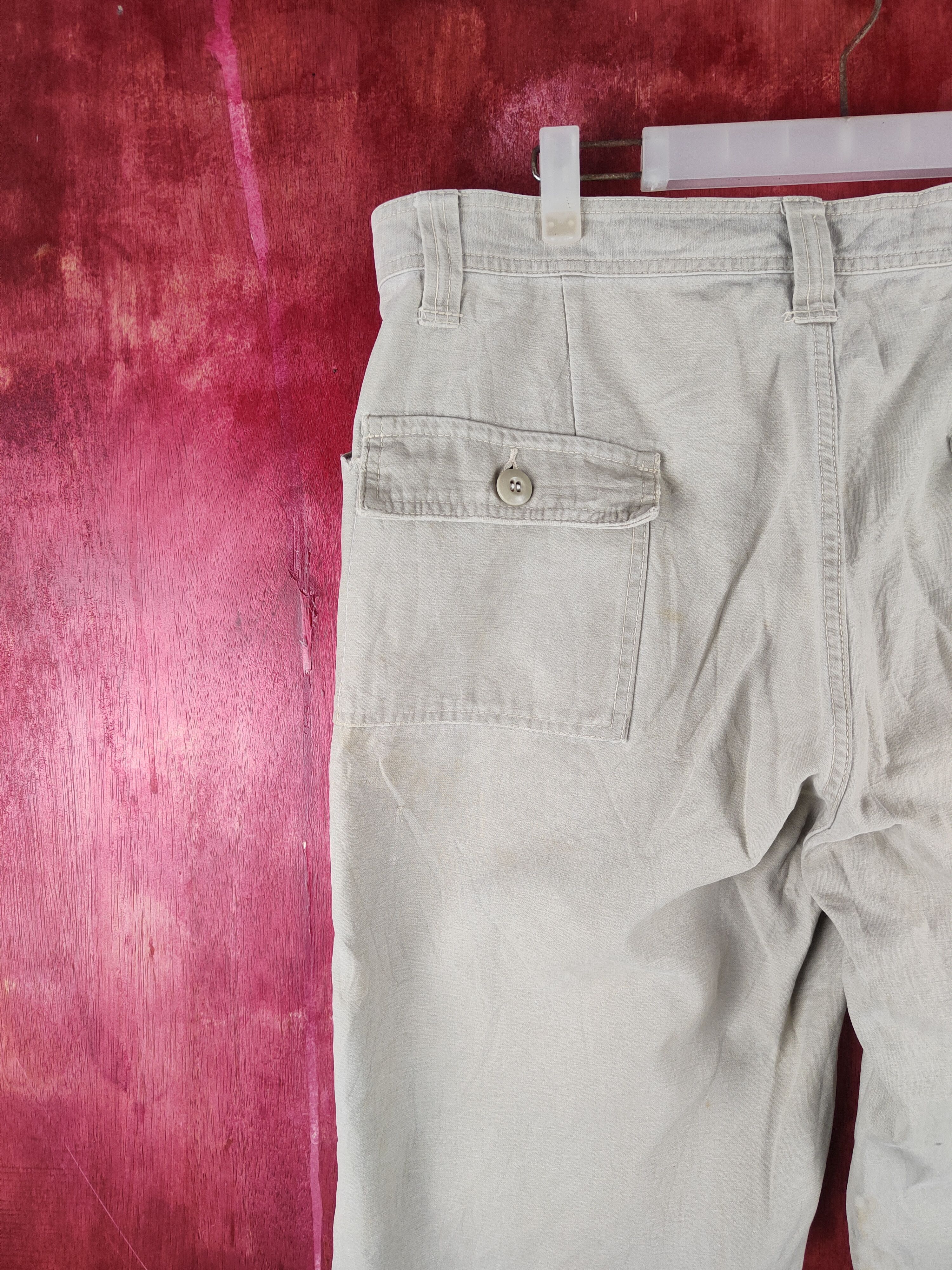 Japanese Brand Evenriver Beige Multipocket BUSH Pants N#S40 Size US 36 / EU 52 - 8 Thumbnail
