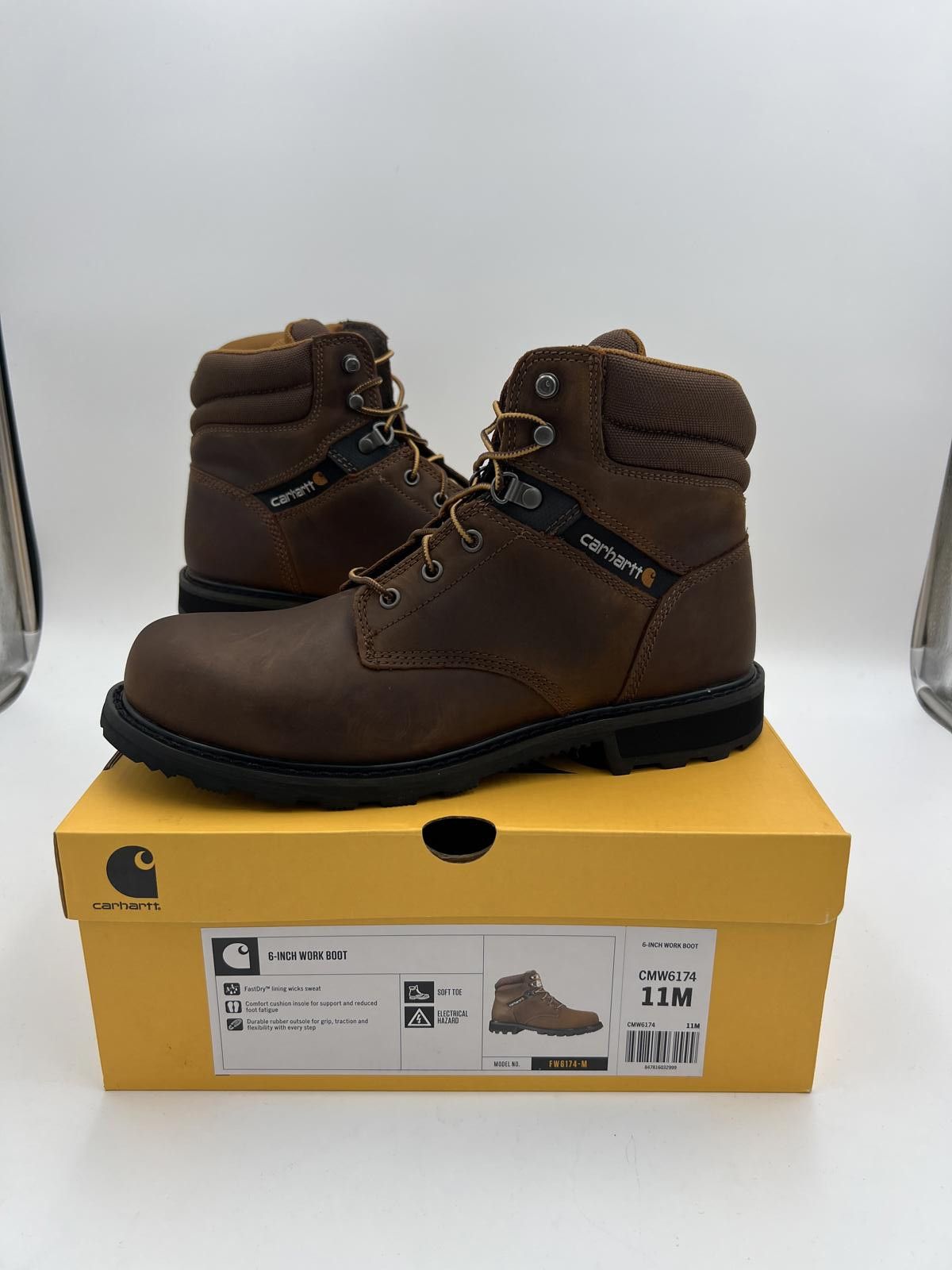 Carhartt Brand New! Carhartt Men's 6" Safety Toe Work Boot Size 11M Size US 11 / EU 44 - 4 Thumbnail