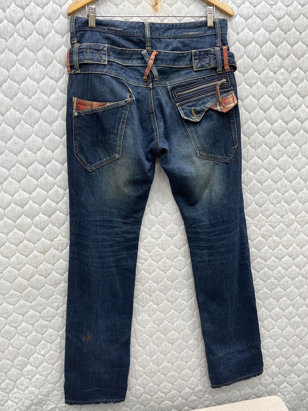 Japanese Brand 🔥🔥🔥ARCHIVE WILD KHAKIS DOUBLE WAIST DENIM Size US 33 - 5 Thumbnail