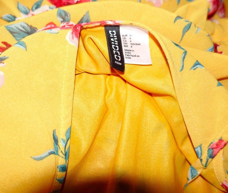 Divided Divided Orange Red Floral maxi Dress 4 Size S / US 4 / IT 40 - 7 Thumbnail