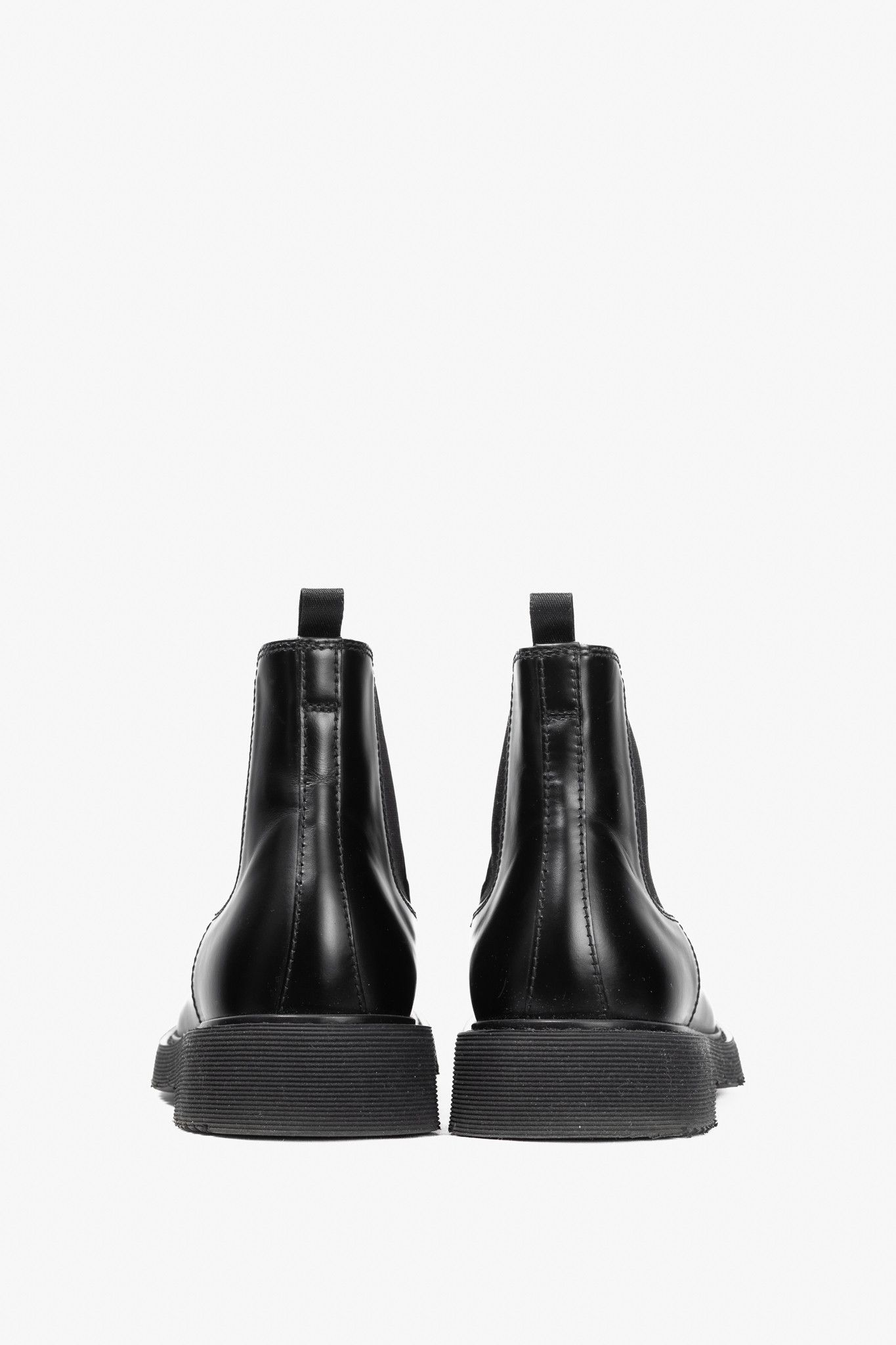 Prada Prada Black Leather Chelsea Ankle Boots Size US 9 / EU 42 - 3 Thumbnail