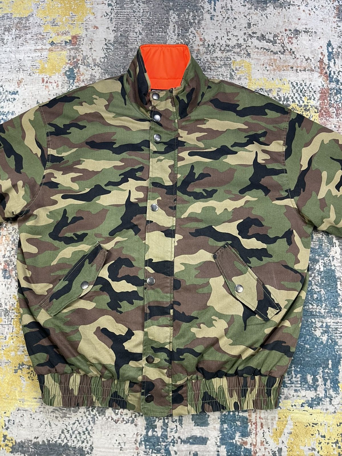 Guess Guess Camouflage Back Hit Caster Reflective Jacket Size US M / EU 48-50 / 2 - 8 Thumbnail