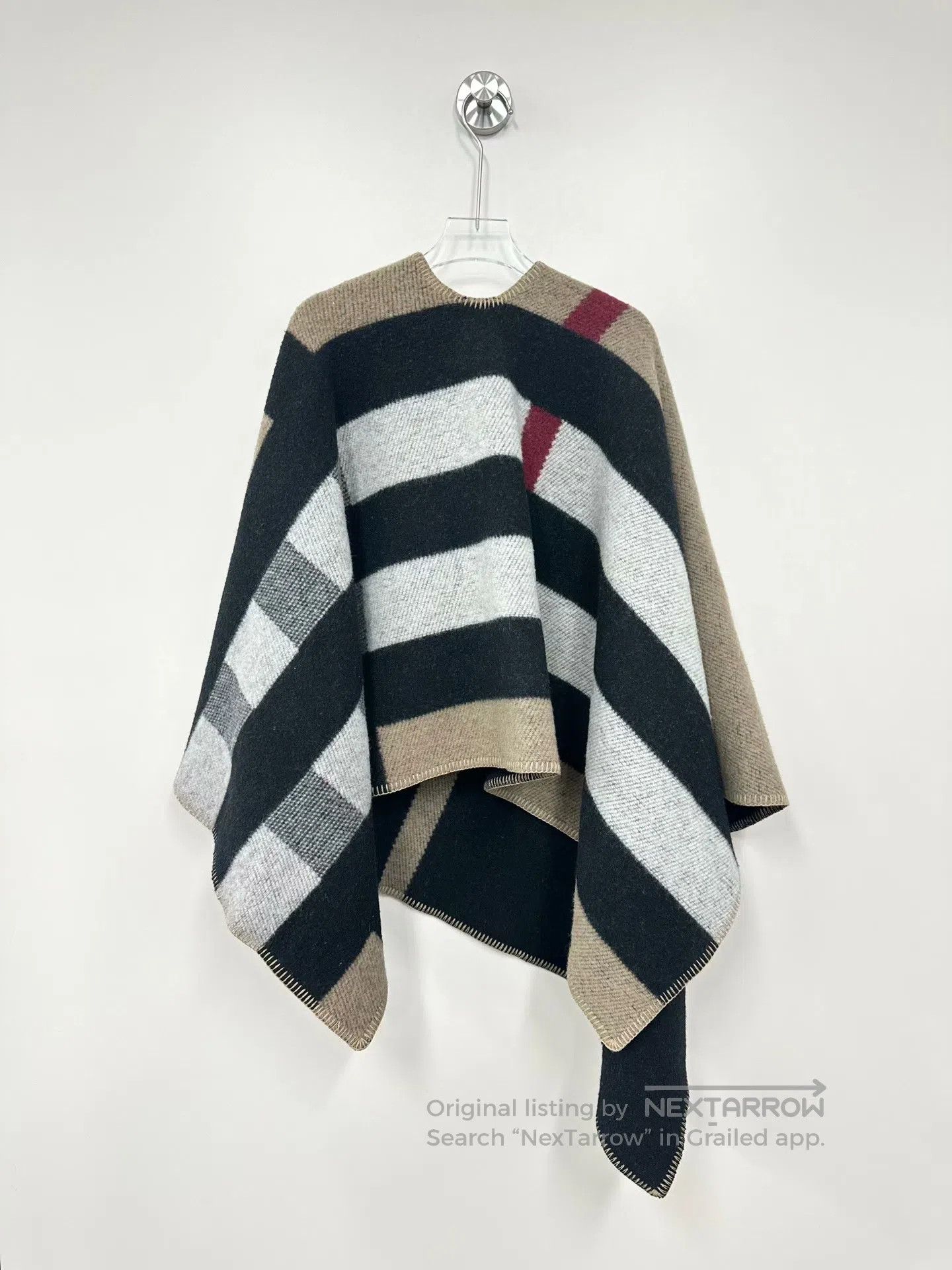 Burberry Burberry size F Double-sided plaid woolen gauze| Size S / US 4 / IT 40 - 2 Thumbnail