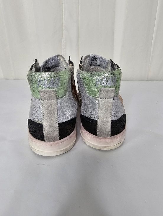 P448 P448 Love Mid-Top Sneaker Metallic Rose Gold Silver Glitter Size US 11 / IT 41 - 5 Thumbnail