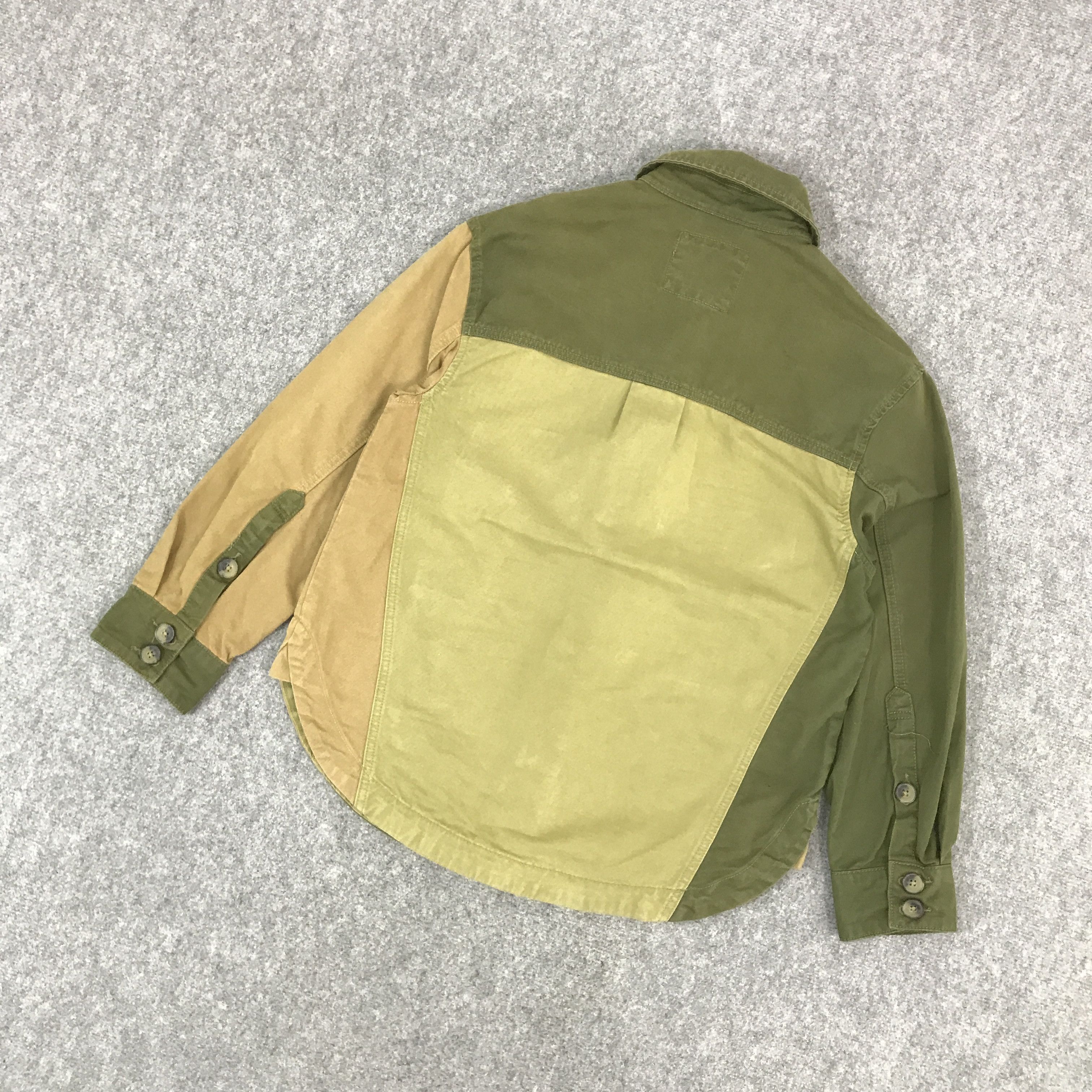 Bershka × Designer × Japanese Brand JAPAN BERSHKA PATCHWORK DESIGN BUTTON UP JACKET Size US M / EU 48-50 / 2 - 6 Thumbnail