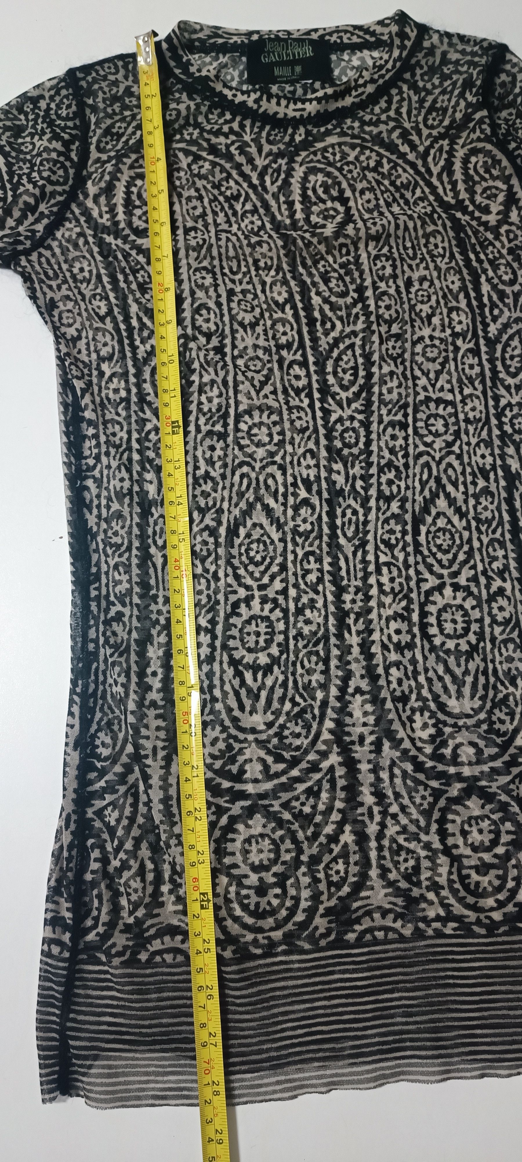 Jean Paul Gaultier 90's - Floral and paisley motifs mesh top Size M / US 6-8 / IT 42-44 - 21 Thumbnail