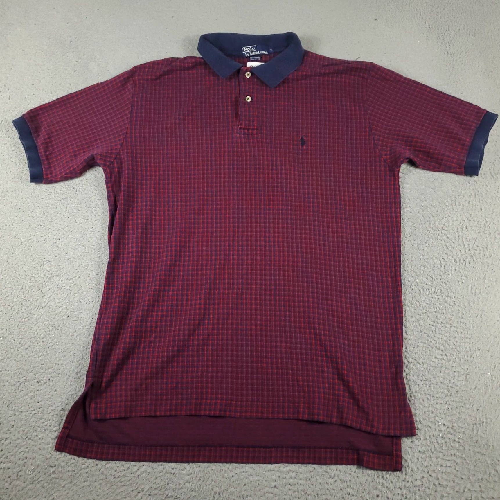 Ralph Lauren Ralph Lauren Polo Shirt Mens XL Red Check Casual Short Sleeve Size US XL / EU 56 / 4 - 3 Thumbnail