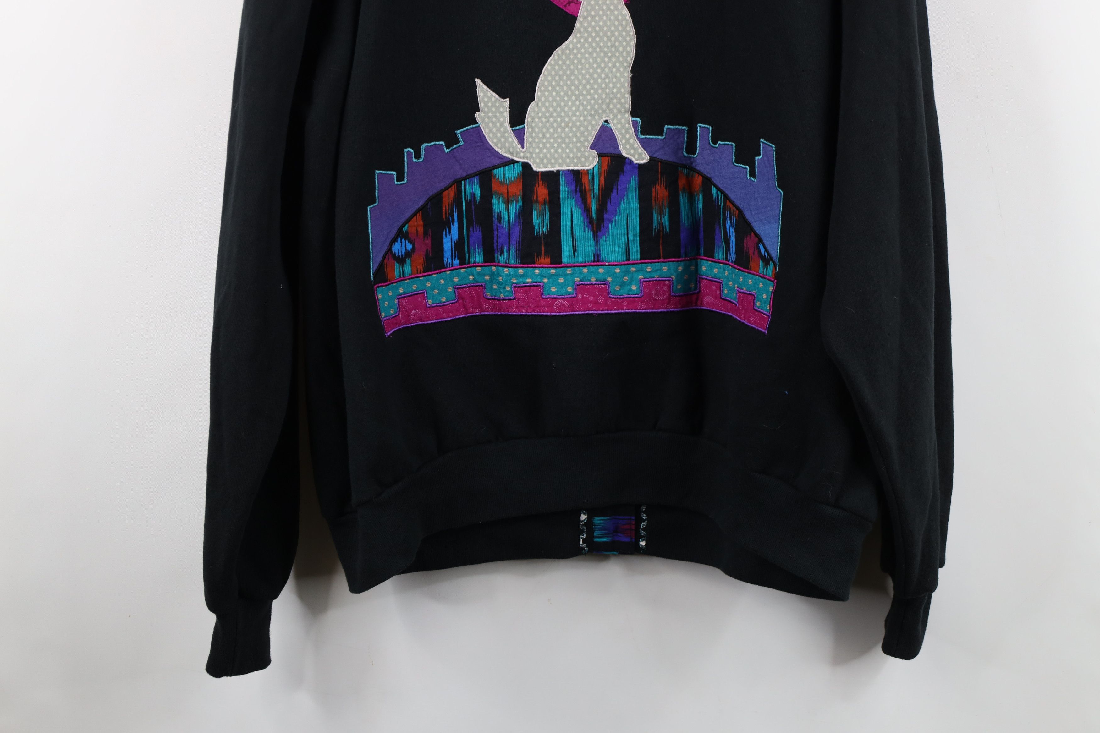 Vintage Vintage 90s Southwestern Cactus Cardigan Sweatshirt USA Size XXL / US 16-18 / IT 52-54 - 15 Thumbnail