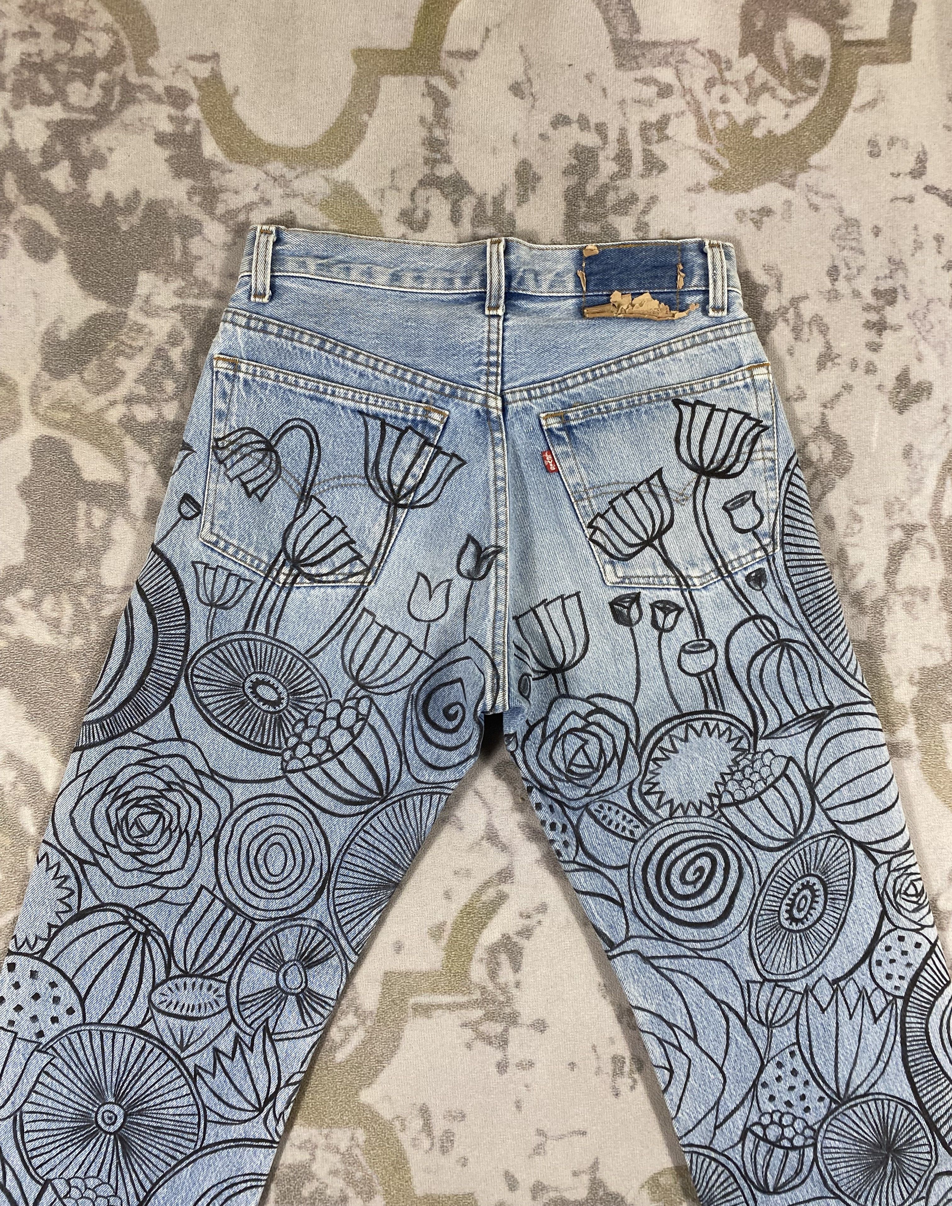 Levi's Vintage Levi's 501 Custom Jeans 28x30 Denim-JN3959 Size US 28 / EU 44 - 4 Thumbnail