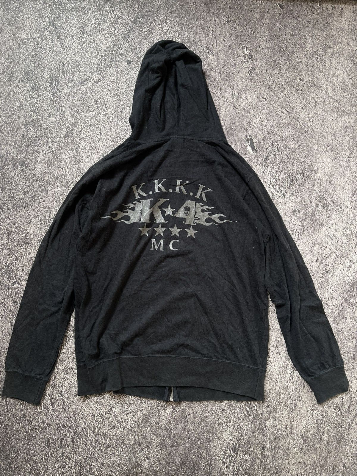 Japanese Brand Y2K United athle Skull zip Hoodie Size US L / EU 52-54 / 3 - 1 Thumbnail