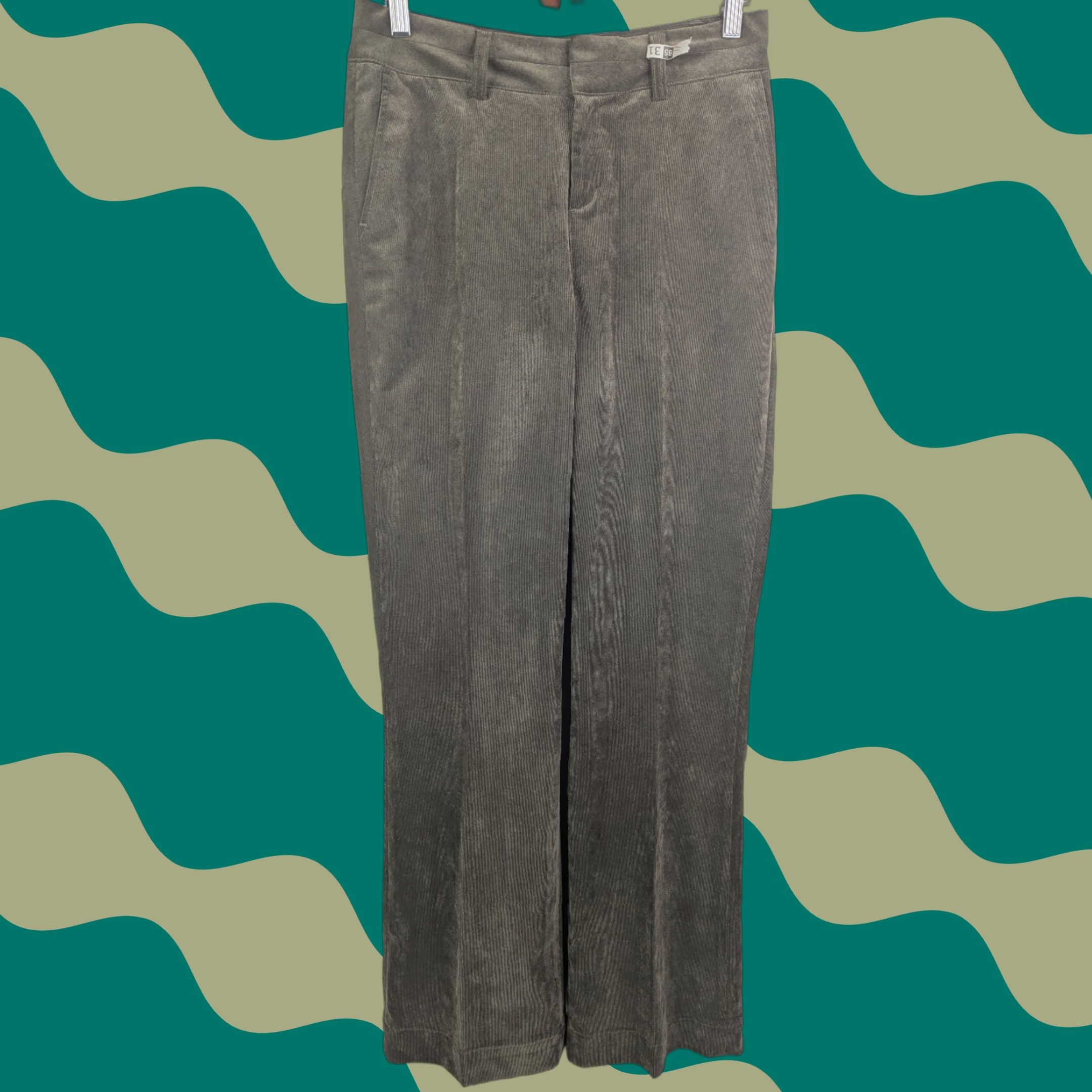 Coldwater Creek Coldwater Creek Womens Whisper Corduroy Tousers Pants Size 4 Olive Green Size 27" / US 4 / IT 40 - 1 Thumbnail