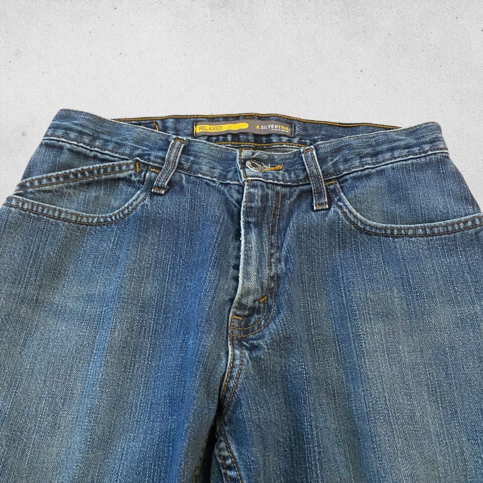 Levi's × Vintage Levi's Y2K Silvertab Relaxed Fit Jeans Denim Skater Grunge Size US 31 - 2 Thumbnail