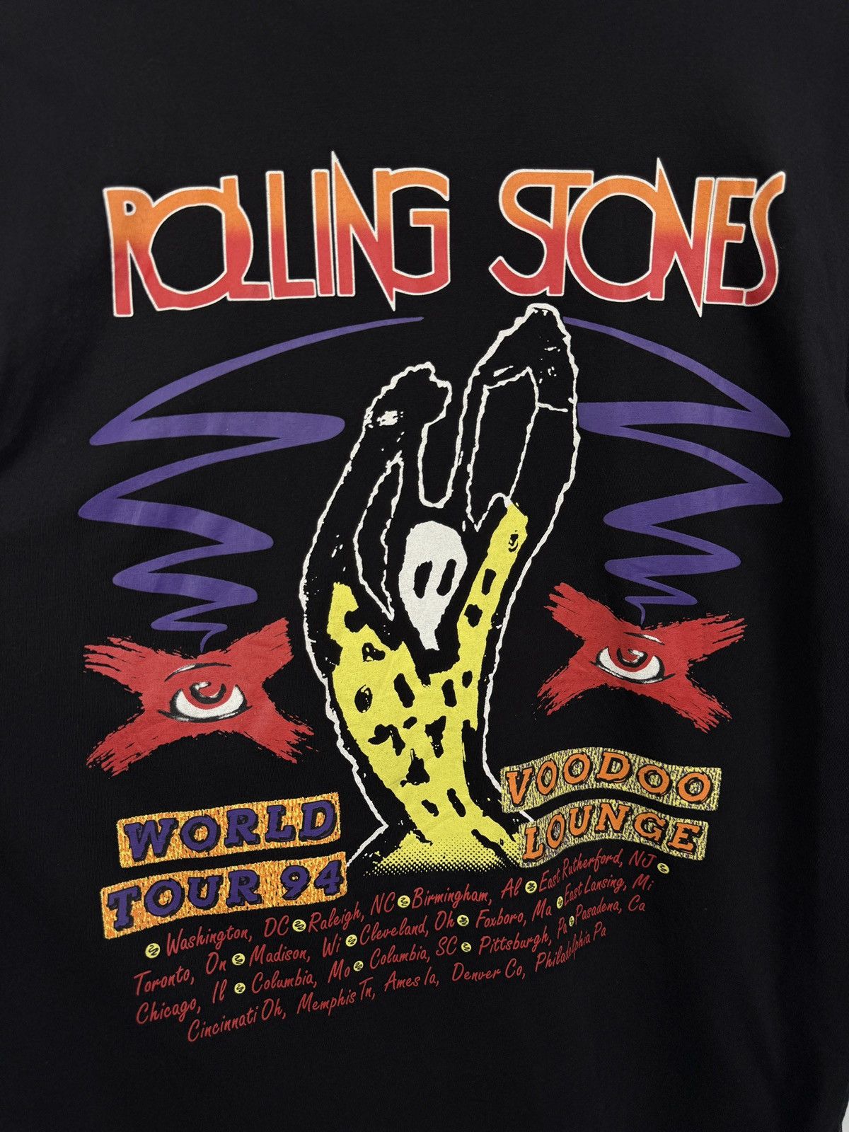 The Rolling Stones 🇬🇧 The Rolling Stones Voodoo Lounge World Tour 94 T-Shirt H&M Size US M / EU 48-50 / 2 - 9 Thumbnail