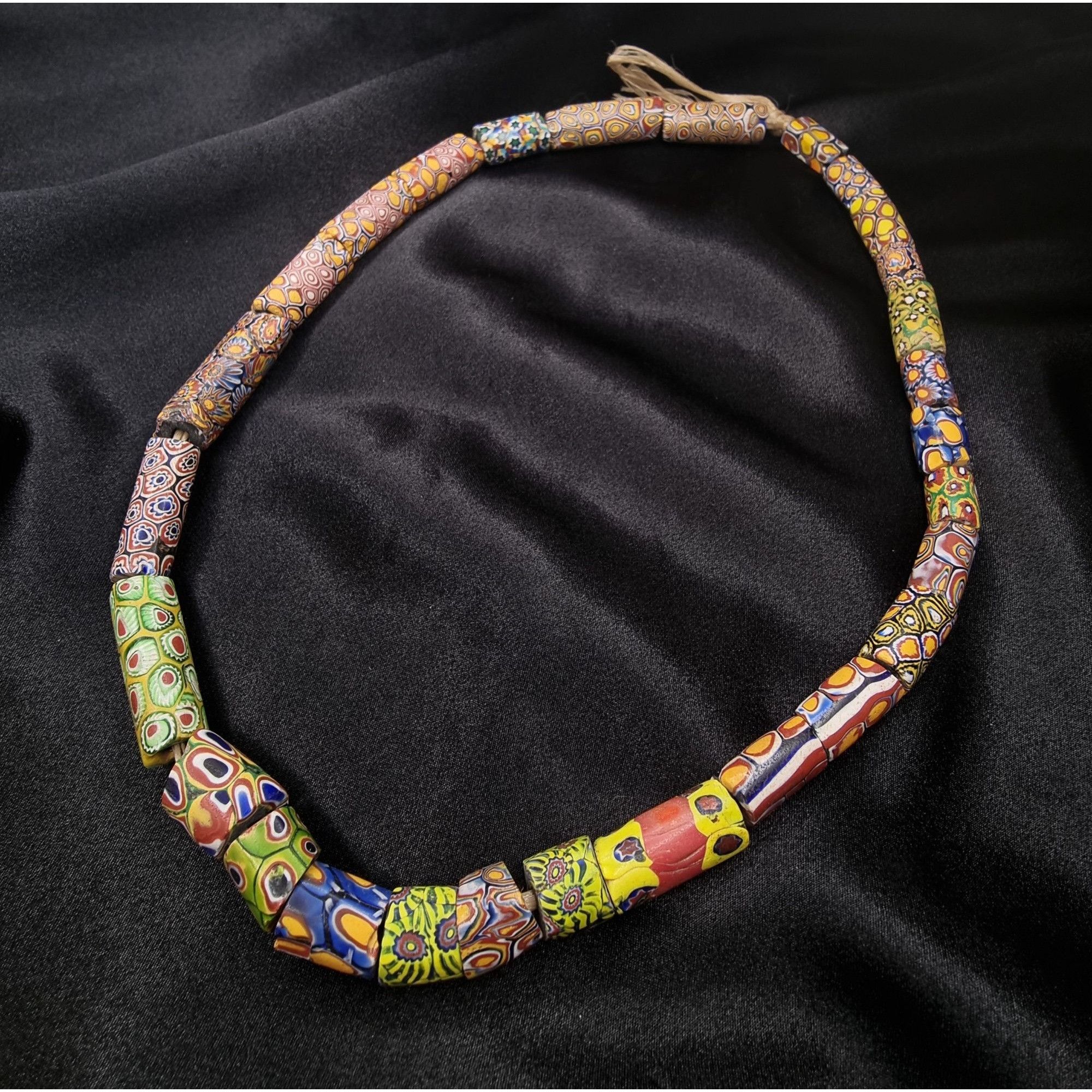 Vintage Antique African Trade Millefiori Glass Bead Necklace Size ONE SIZE - 1 Thumbnail