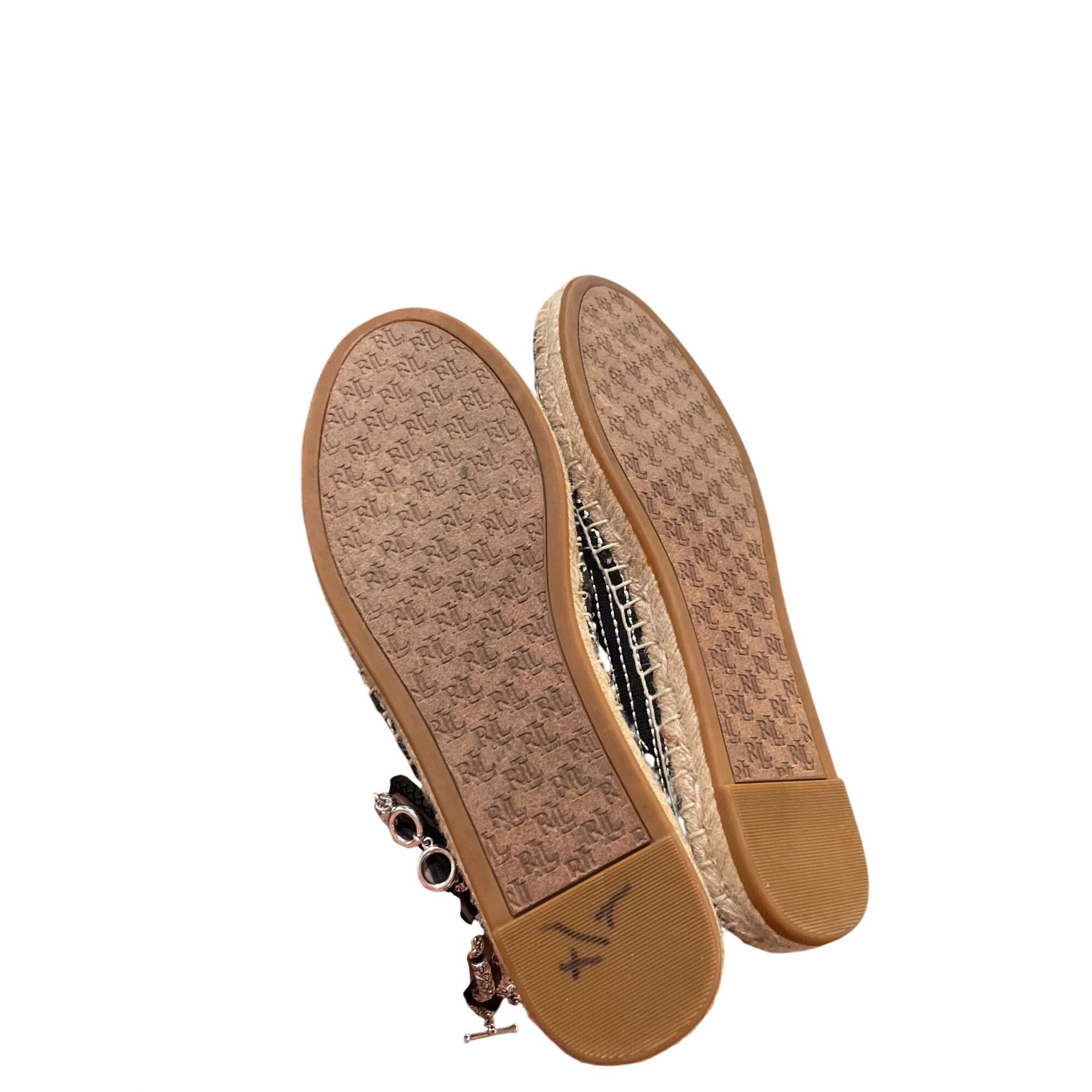 Ralph Lauren Ralph Lauren Lauren wms black striped espadrille slip flats Size US 7.5 / IT 37.5 - 5 Thumbnail