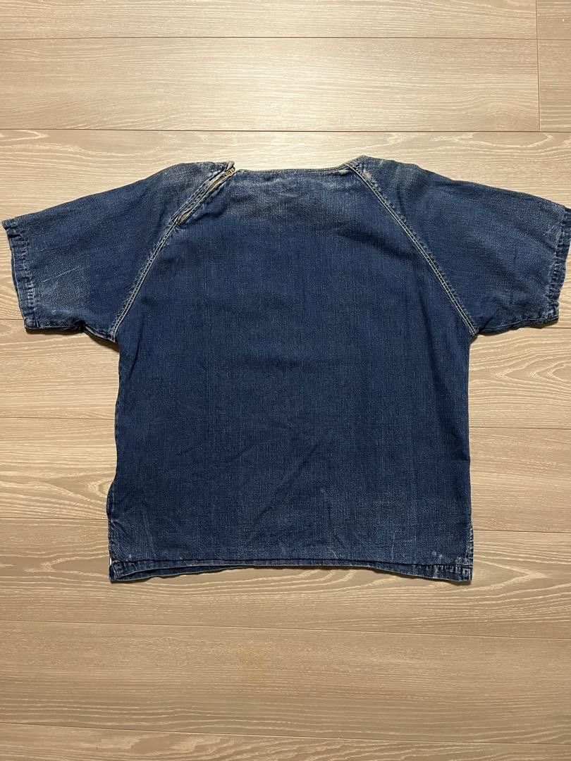 Kapital Zip Up Raglan Denim Shirt Size US S / EU 44-46 / 1 - 2 Thumbnail