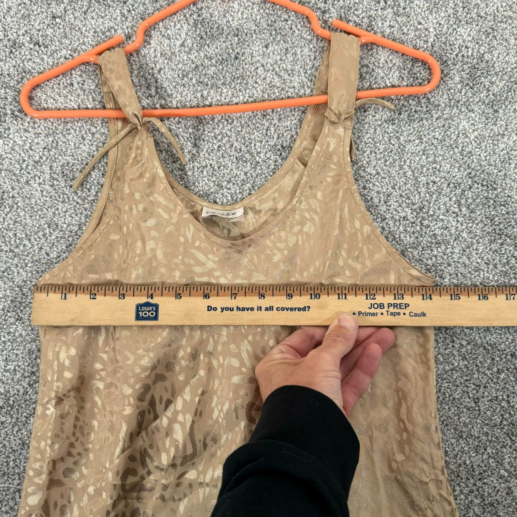 Vintage Cacique Slip Dress Women's S 90s Y2K Beige Scoop Neck Flowy Lingerie Fairycore Romantic Chemise Size S / US 4 / IT 40 - 6 Thumbnail
