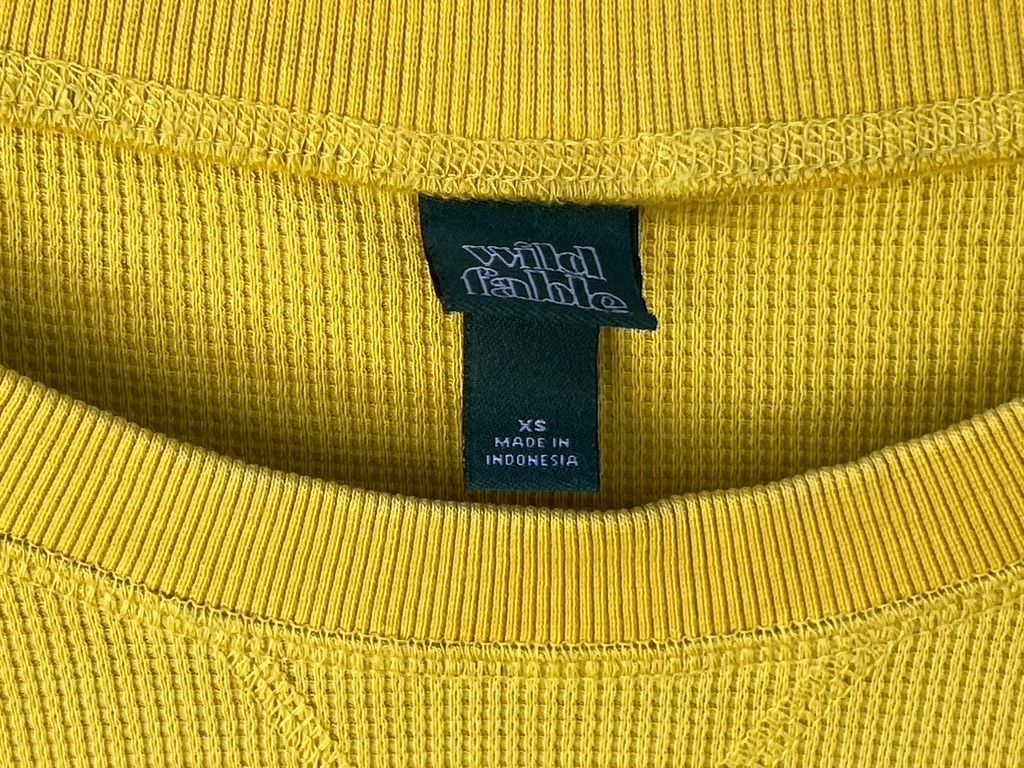 Other Wild Fable - Men's Thermal Long Sleeve Henley Shirt - Yellow Size US XS / EU 42 / 0 - 10 Thumbnail