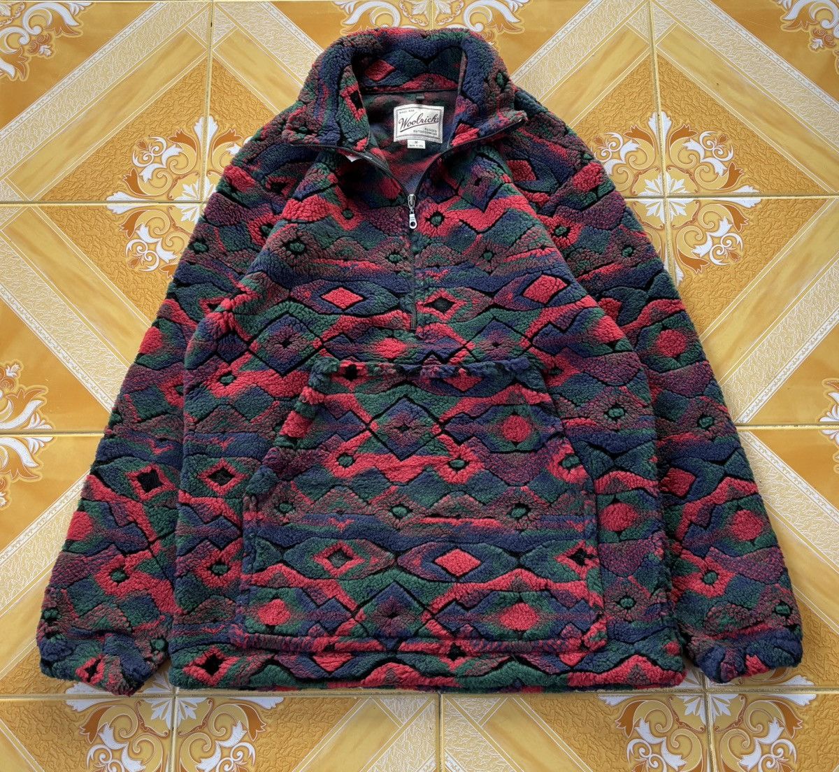 Woolrich Woolen Mills Vintage 1990s Woolrich Aztec Navajo Blanket Jacket Size US M / EU 48-50 / 2 - 5 Thumbnail