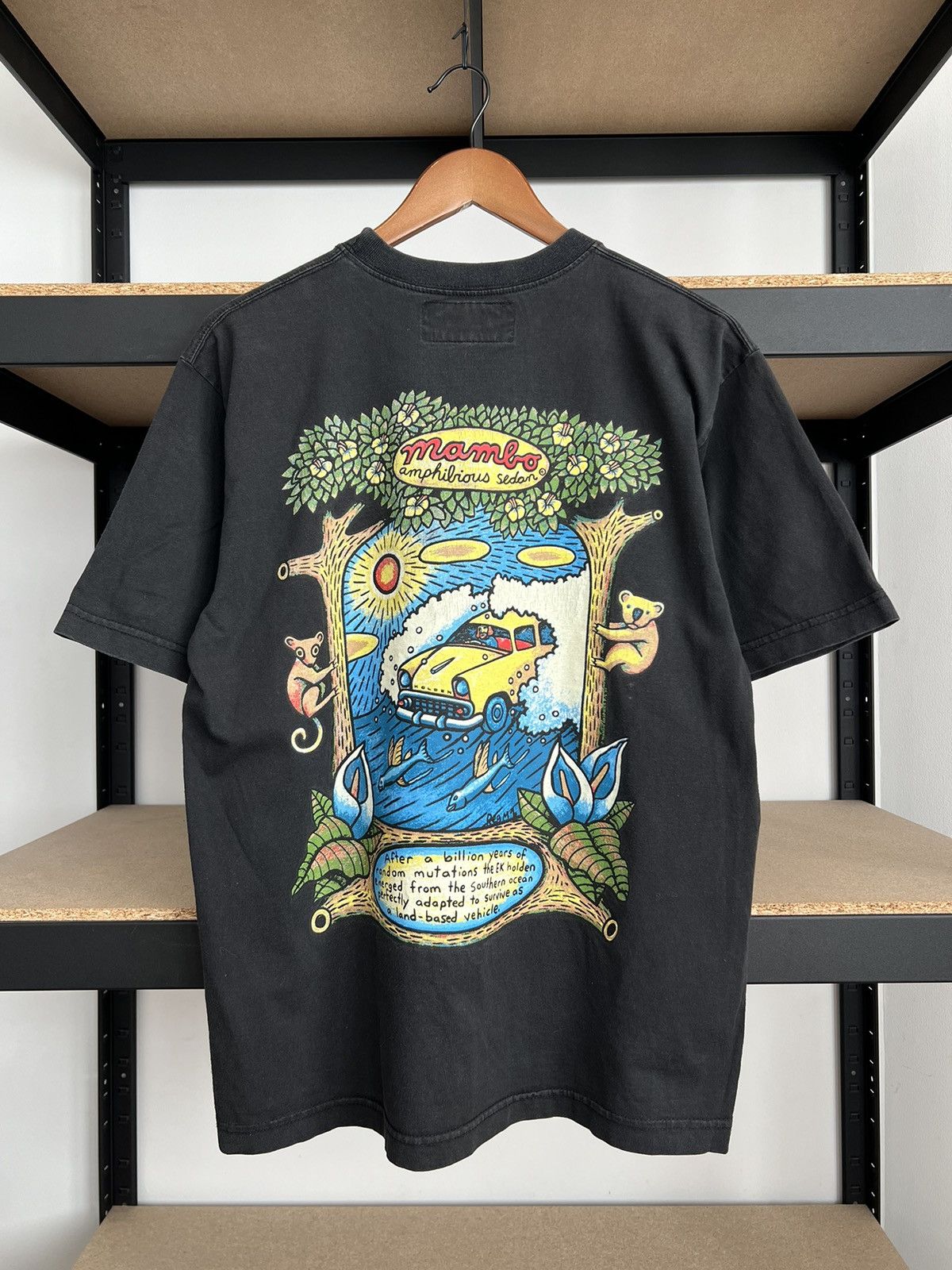 Vintage 1998 Mambo Amphibious Sedan Surf Australia T-shirt