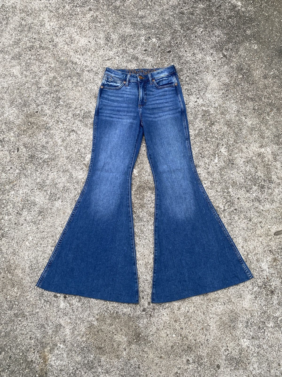 Japanese Brand × Vintage × Wrangler Wrangler Retro High Rise Super Flare Jeans Size US 26 / EU 42 - 1 Thumbnail