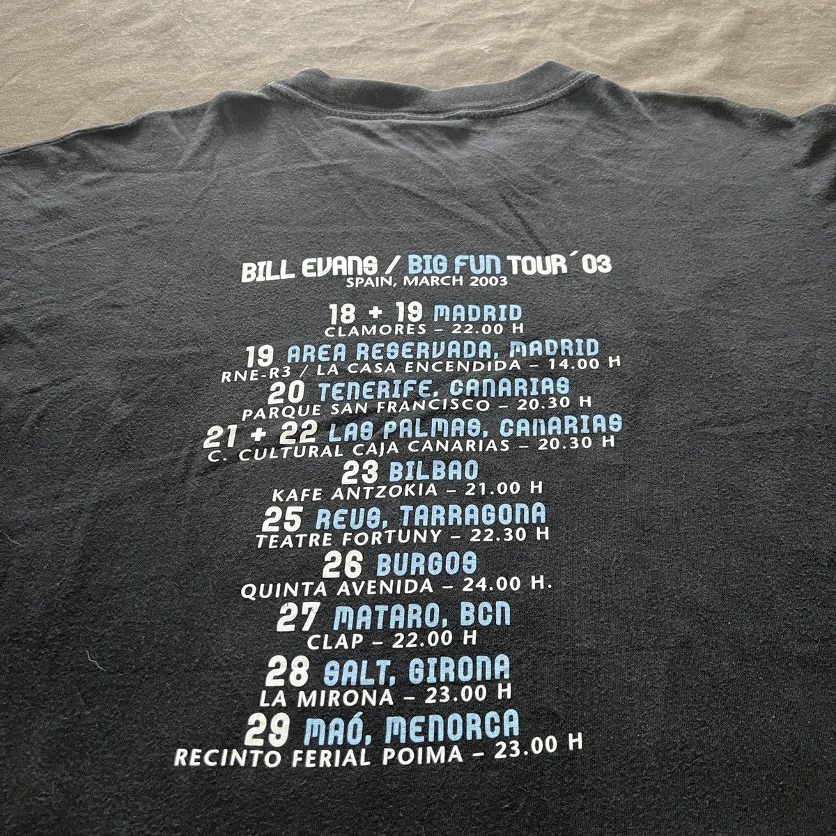 Band Tees Vintage Y2K Bill Evans Spain Tour Tee XL Faded Jazz Post-bop Size US XL / EU 56 / 4 - 5 Thumbnail