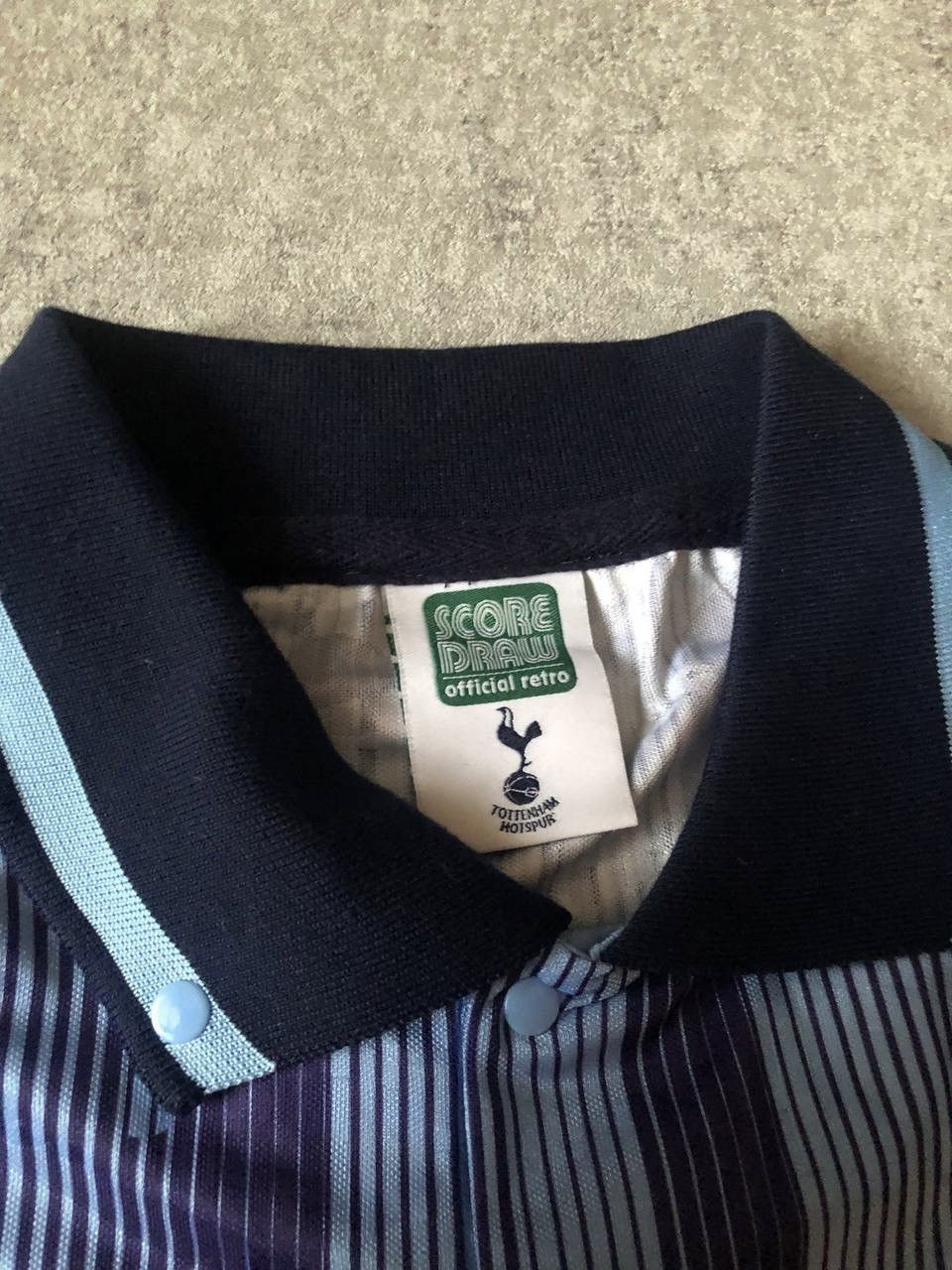 Vintage SCORE DRAW RETRO TOTTENHAM REPLICA JERSEY Size US XL / EU 56 / 4 - 2 Thumbnail