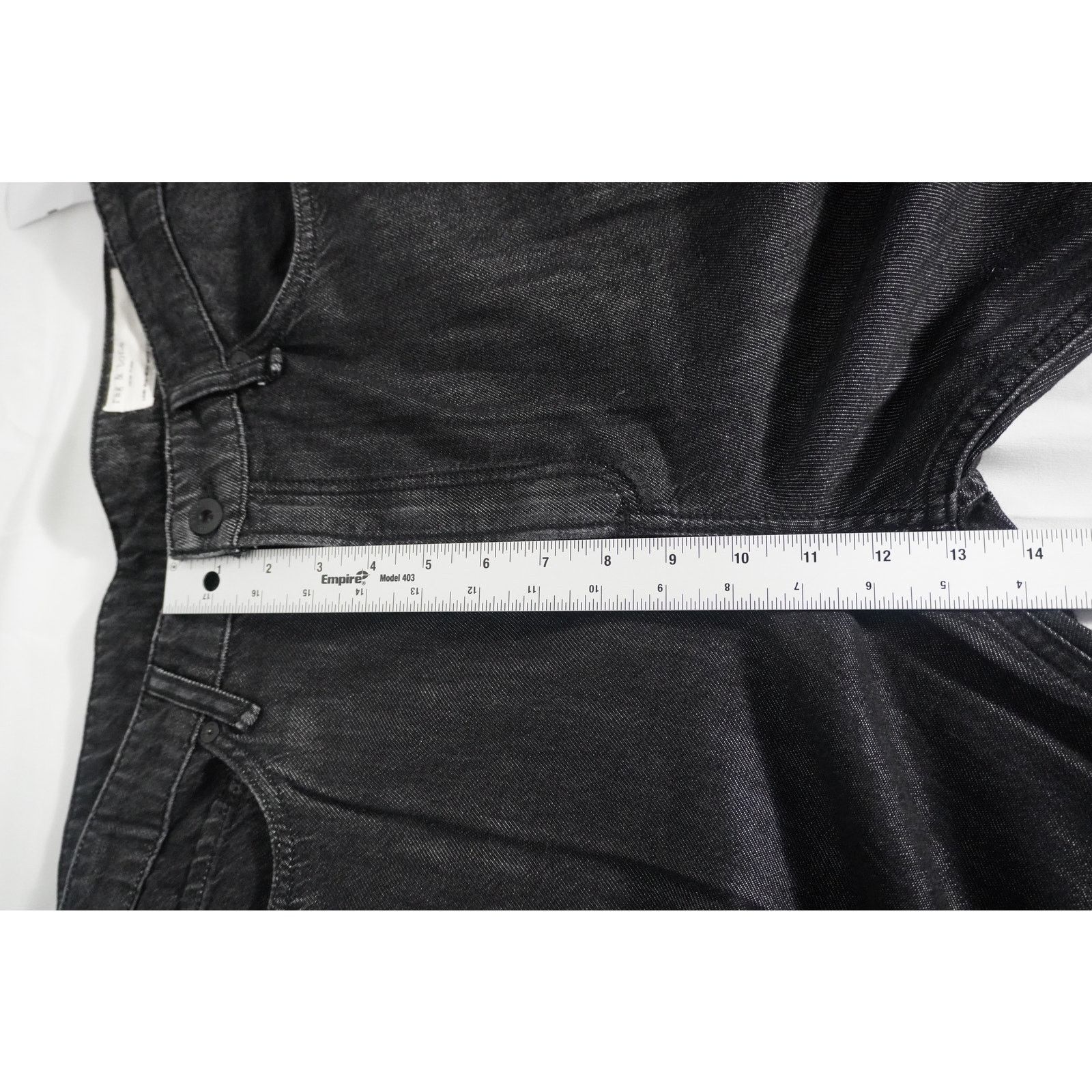 Rag & Bone rag & bone Lori Mid-Rise Wide Leg Jeans Black Wash Denim Size 32" / US 10 / IT 46 - 8 Thumbnail