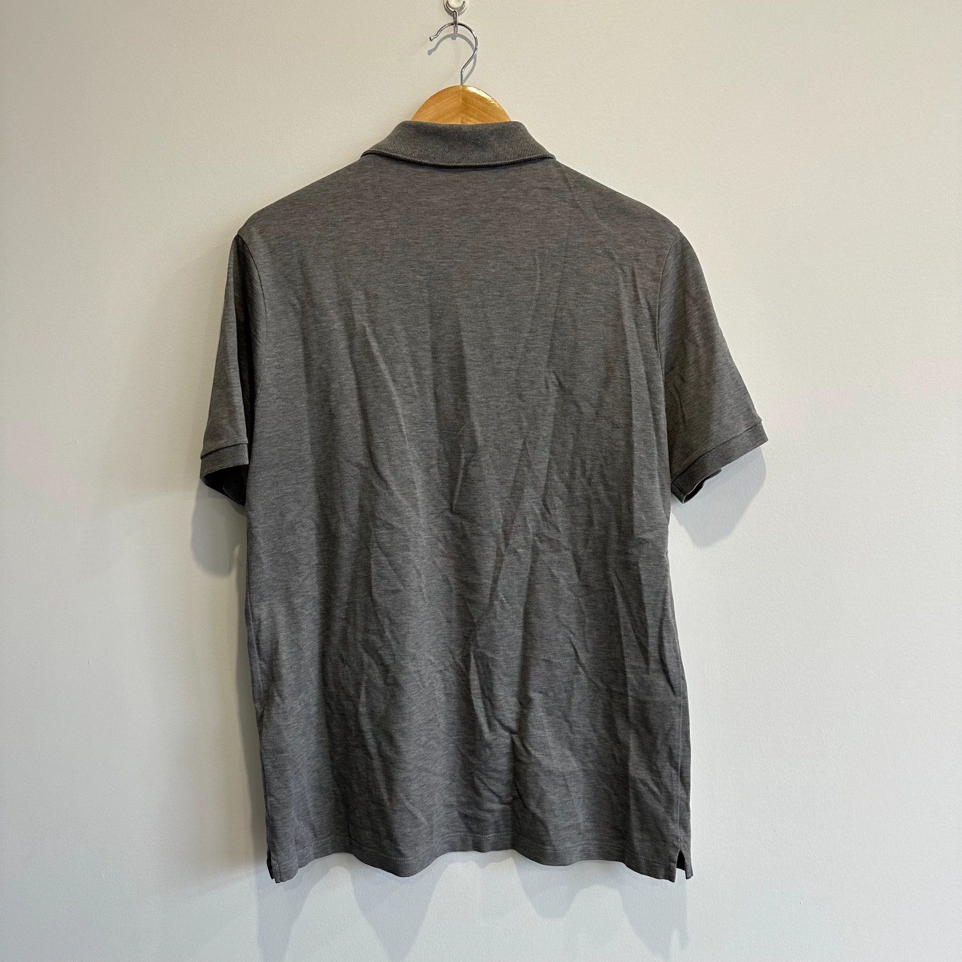 Louis Vuitton LV Solid Gray Short Sleeve Polo Shirt L Size US L / EU 52-54 / 3 - 2 Thumbnail