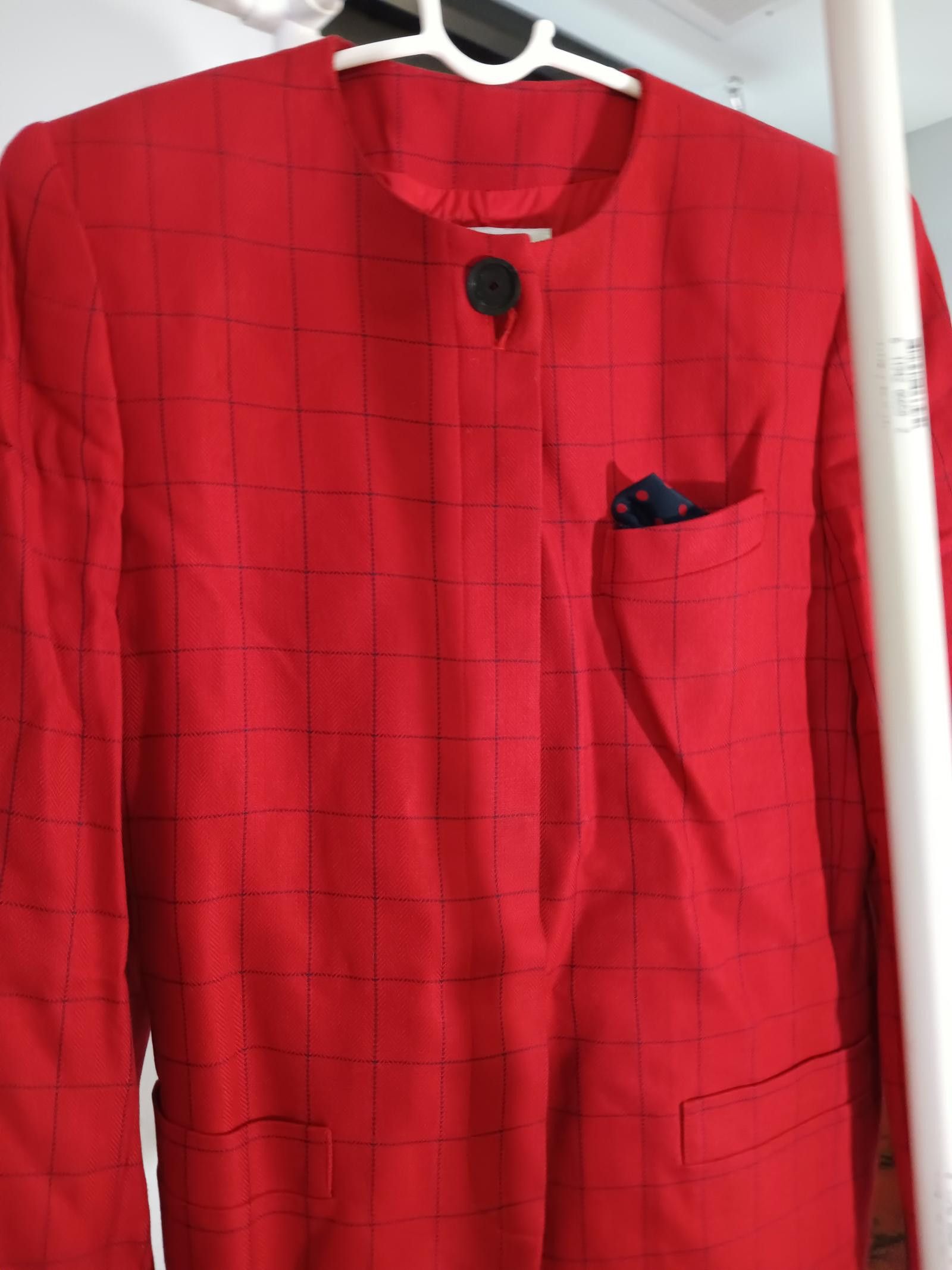 Subtle Le Nguyen Le Suit Women's Red Checkered Blazer - Size 8 Size M / US 6-8 / IT 42-44 - 1 Thumbnail