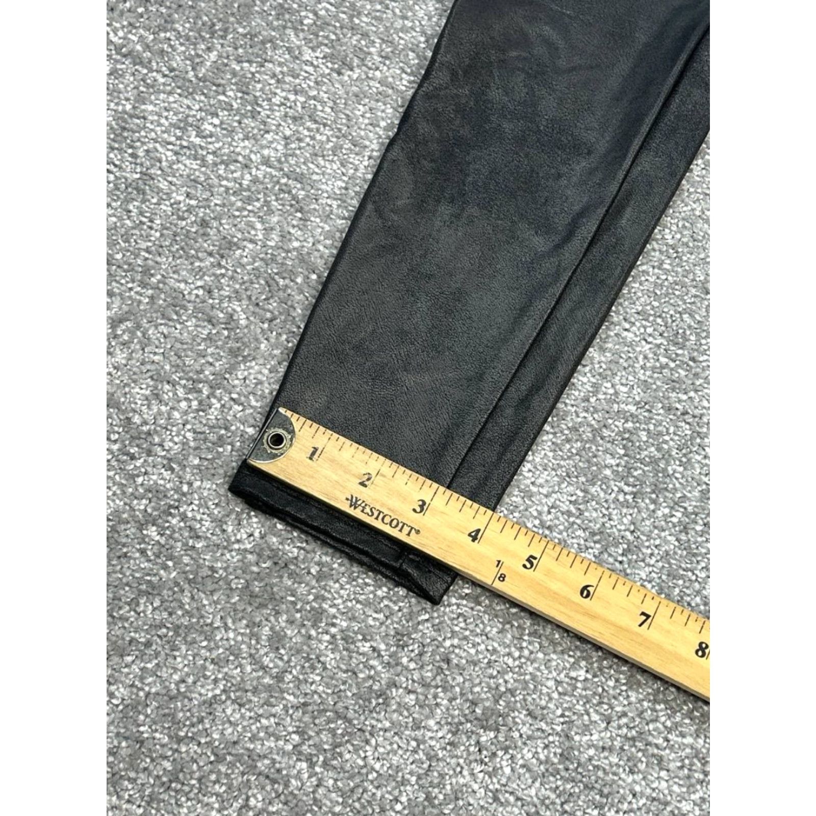 Spanx VINTAGE Spanx Leggings Womens XL Black Nylon Spandex Mid Rise Athletic Workout Fitness Size 40" / US 18 - 3 Thumbnail