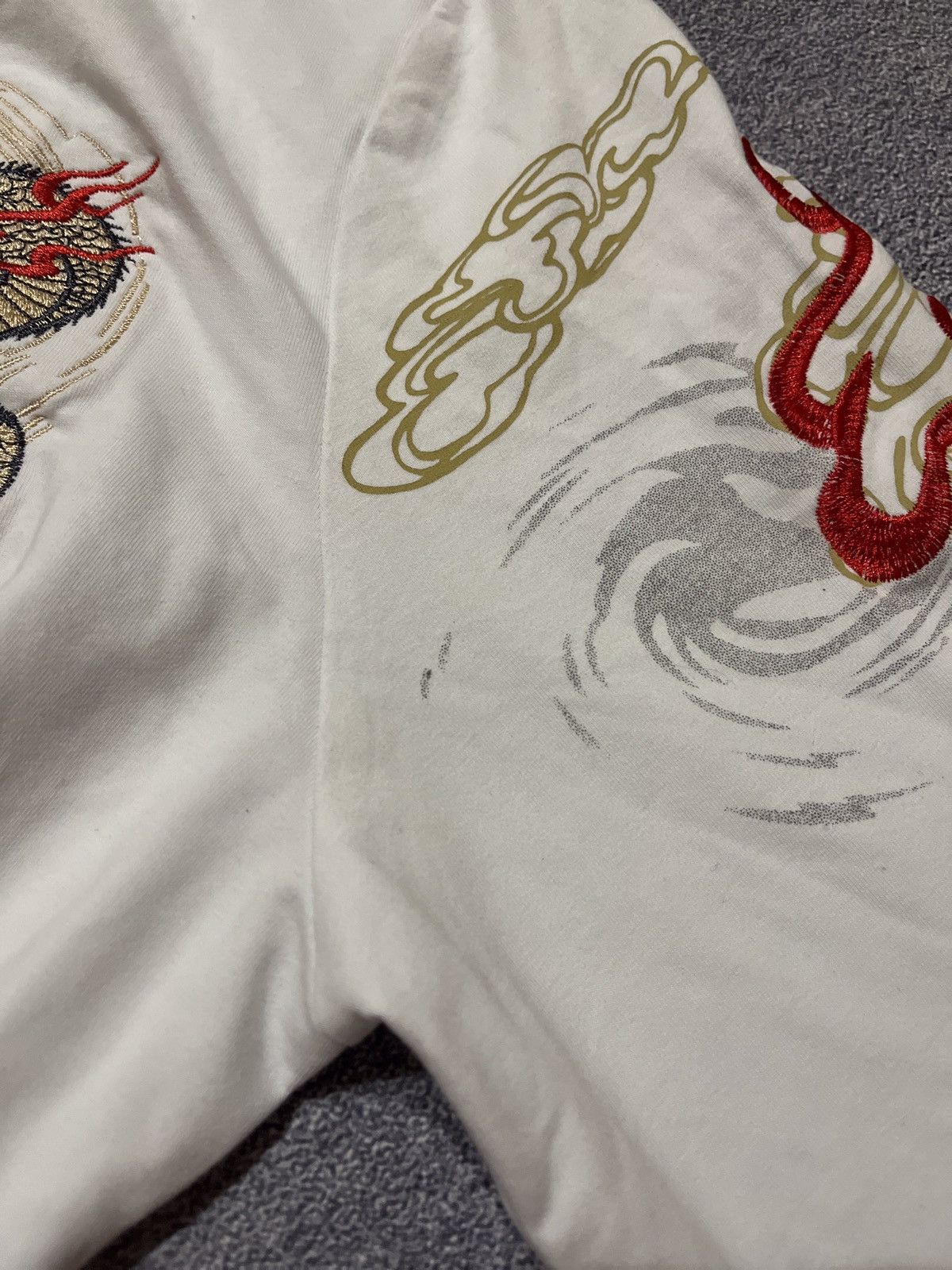Japanese Brand Crazy Japanese Y2k Dragon Ed Hardy Style Zip Size US XL / EU 56 / 4 - 6 Thumbnail