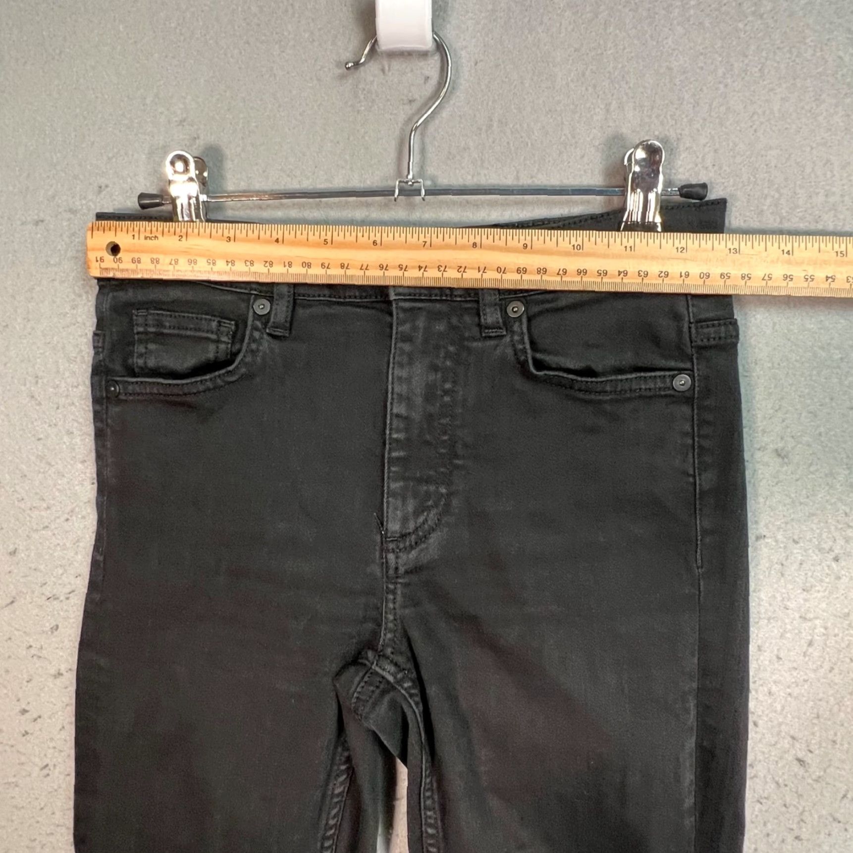 Cos COS Women's Skinny Jeans Denim Black 26 Mid Rise 5-Pocket Womens Size 26" / US 2 / IT 38 - 5 Thumbnail