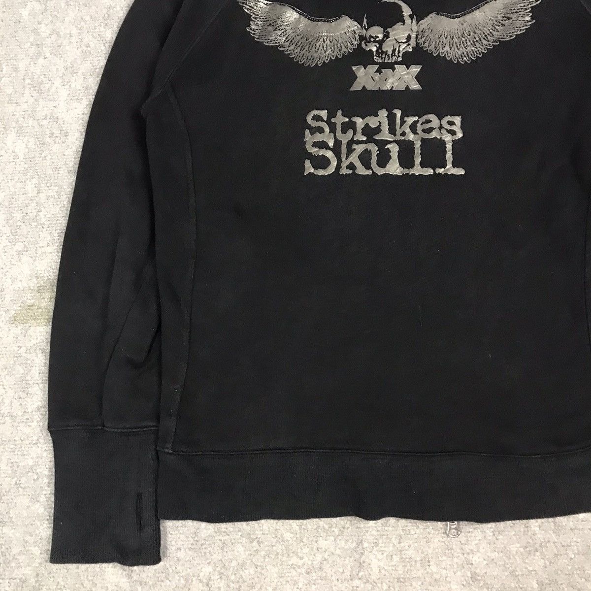 Japanese Brand JAPAN STRIKES SKULL XXXX BLACK FULL ZIPPER HOODIES Size US M / EU 48-50 / 2 - 3 Thumbnail
