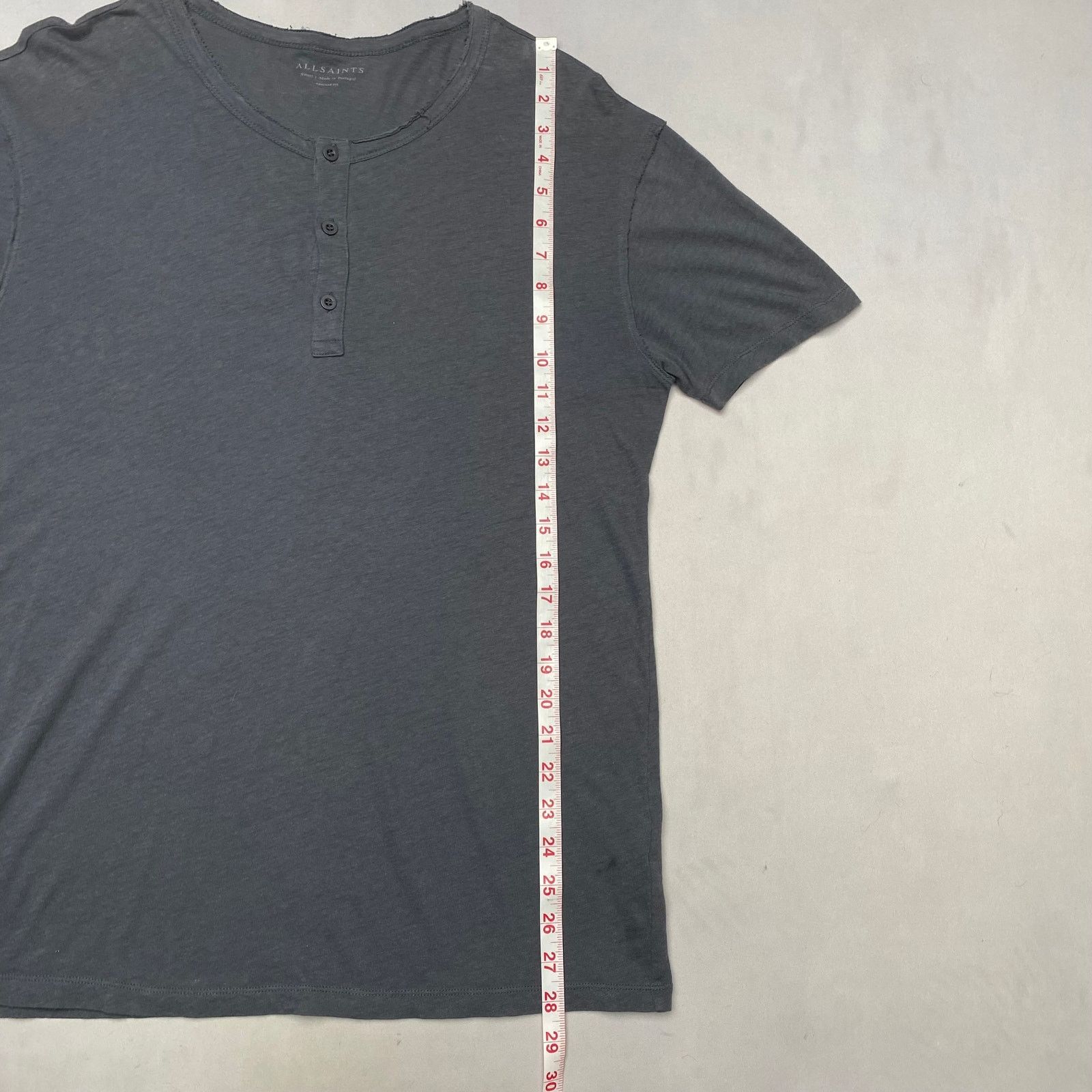 Allsaints Allsaints Figure Short Sleeve Henley Shirt Men's Small Indie Size US S / EU 44-46 / 1 - 6 Thumbnail