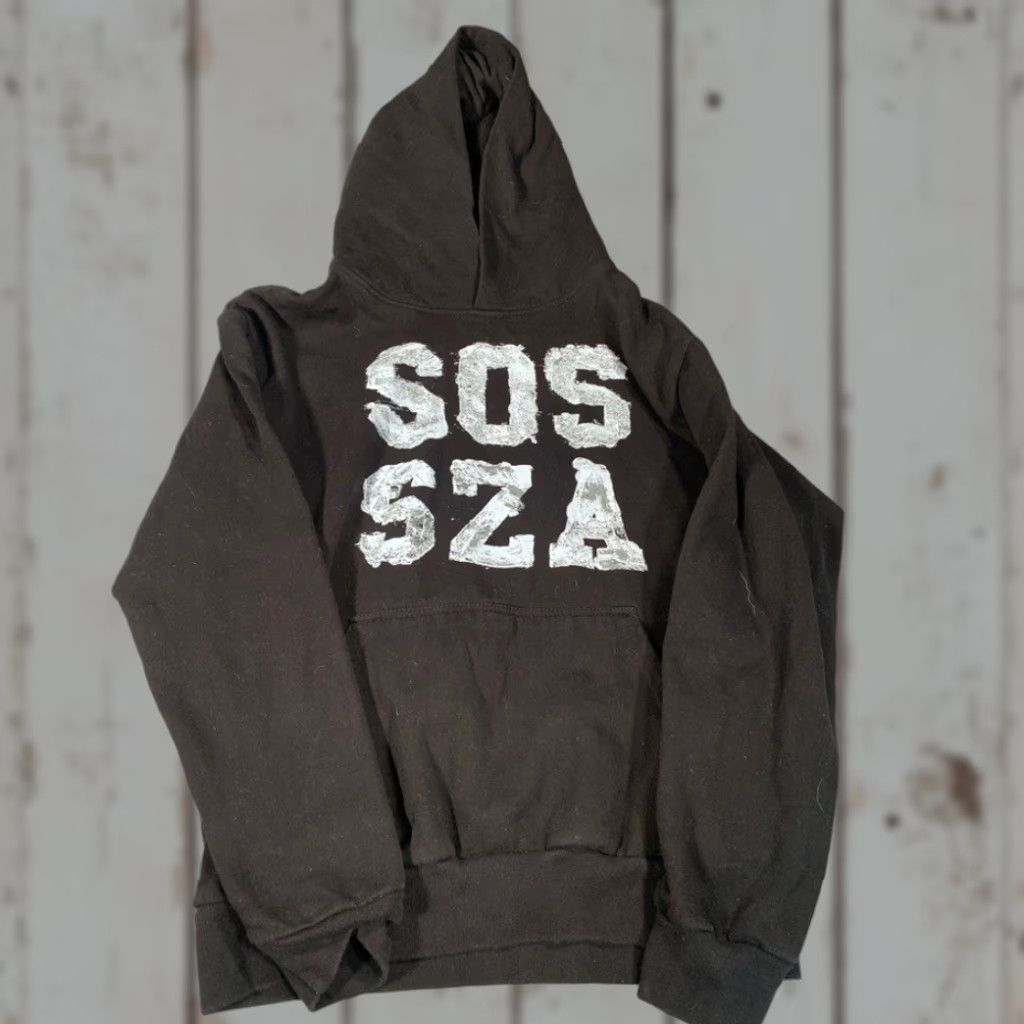Vintage Sza SOS tour hoodie Medium black sweatshirt Womens M Hoodie Size M / US 6-8 / IT 42-44 - 1 Thumbnail