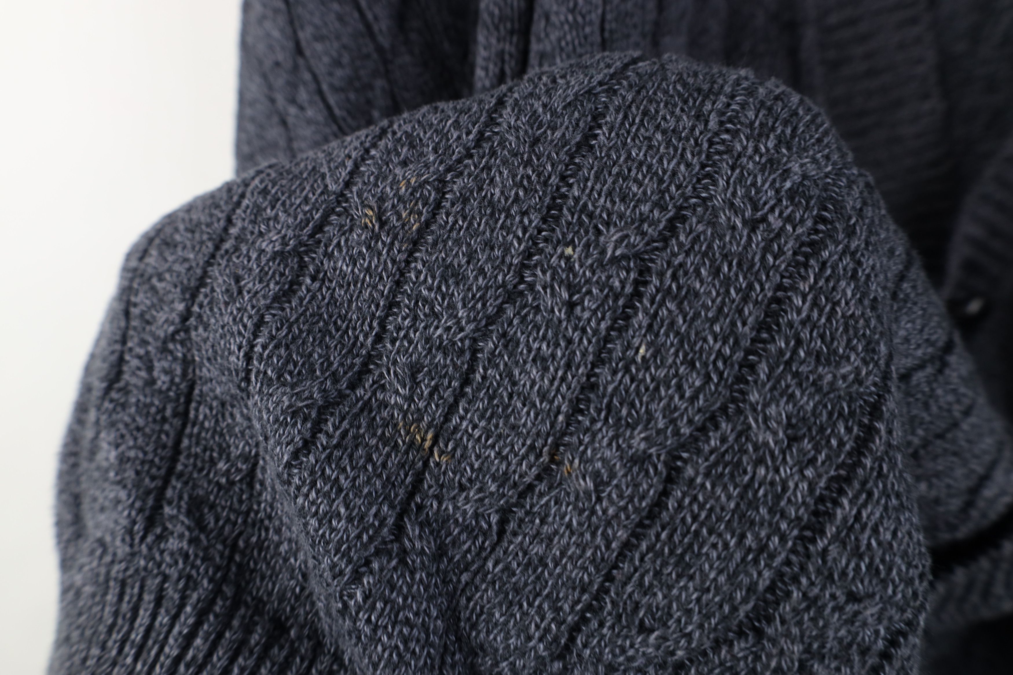 Vintage Vintage 90s Streetewar Cable Knit Cardigan Sweater Blue USA Size US XL / EU 56 / 4 - 5 Thumbnail