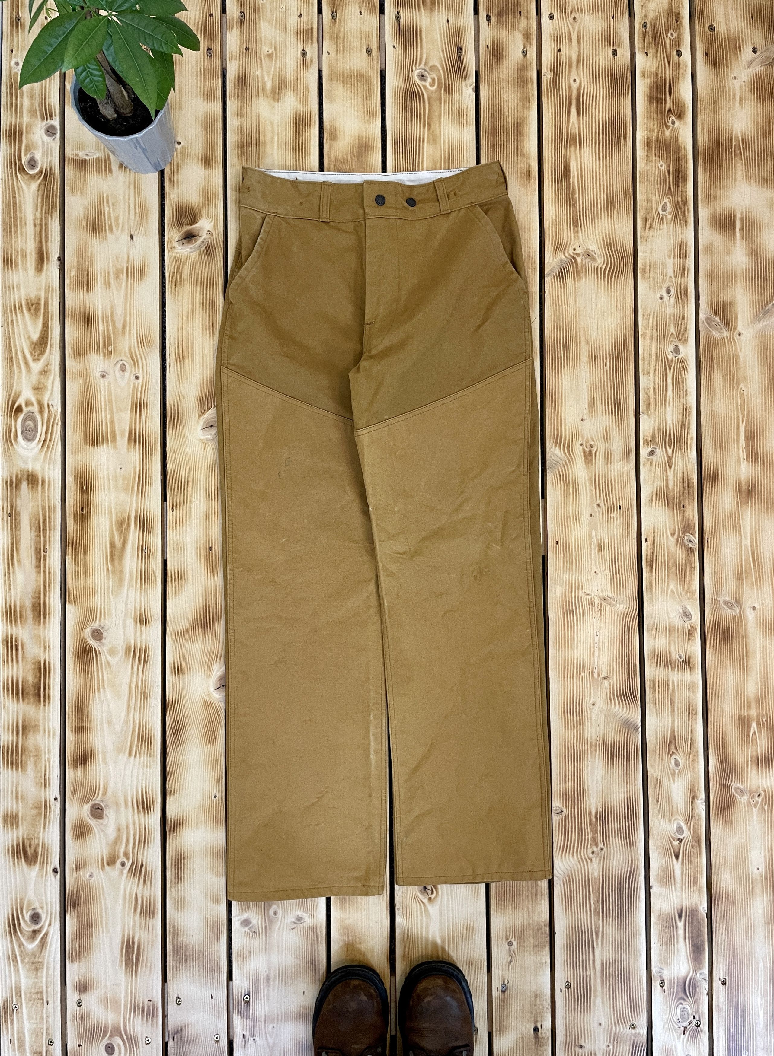 Redhead Vintage 80s Redhead BoneDry Hunting Canvas Double Knee Pants Size US 30 / EU 46 - 1 Thumbnail