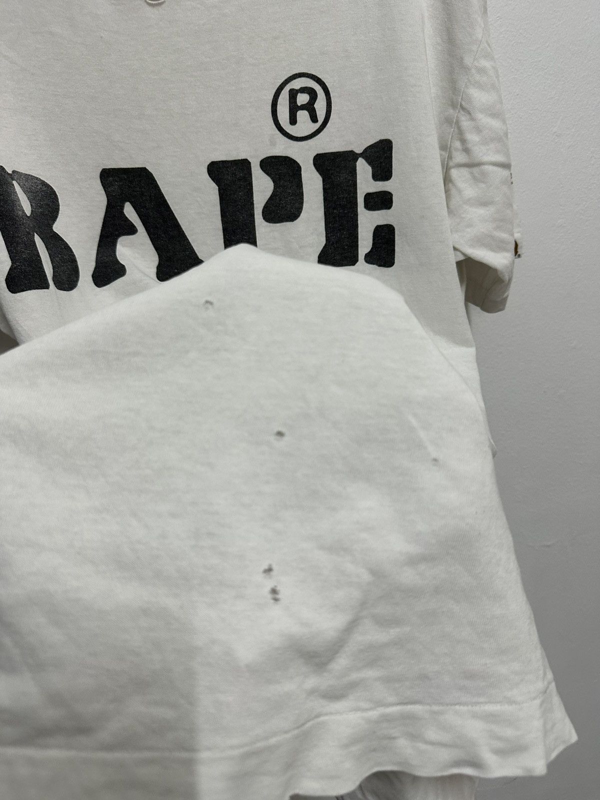 Bape Vintage Thrashed Sunfaded Bape Tshirt Size US L / EU 52-54 / 3 - 14 Thumbnail
