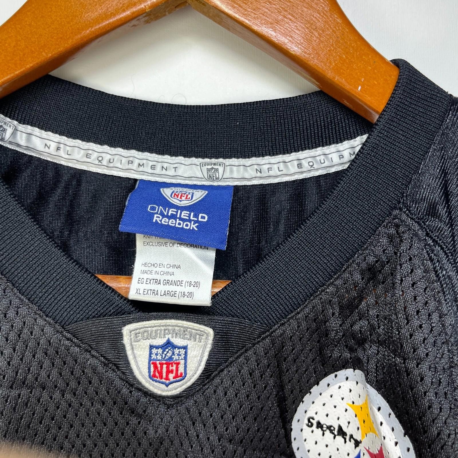 Reebok Vintage Pittsburgh Steelers Polamalu Jersey Youth XL Size ONE SIZE - 6 Thumbnail