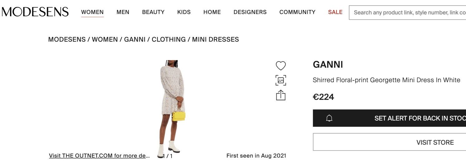 Ganni Ganni dress, New, Small Size S / US 4 / IT 40 - 4 Thumbnail