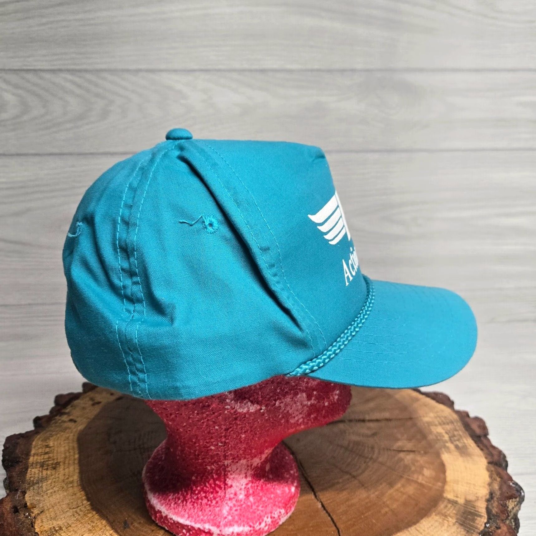 Vans VINTAGE Snap-Back Action Vans Inc Blue Trucker Hat Adjustable Adult Mens Hat Blue Trucker Size ONE SIZE - 2 Thumbnail